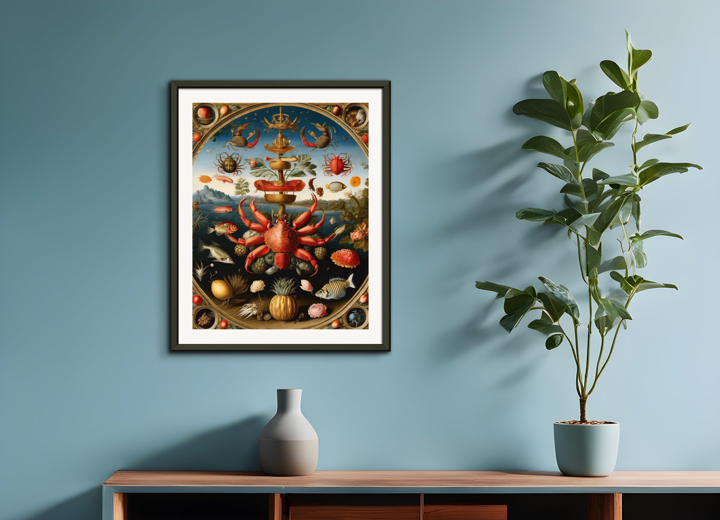 Poster with metal frame: Ambrosius bosschaert,