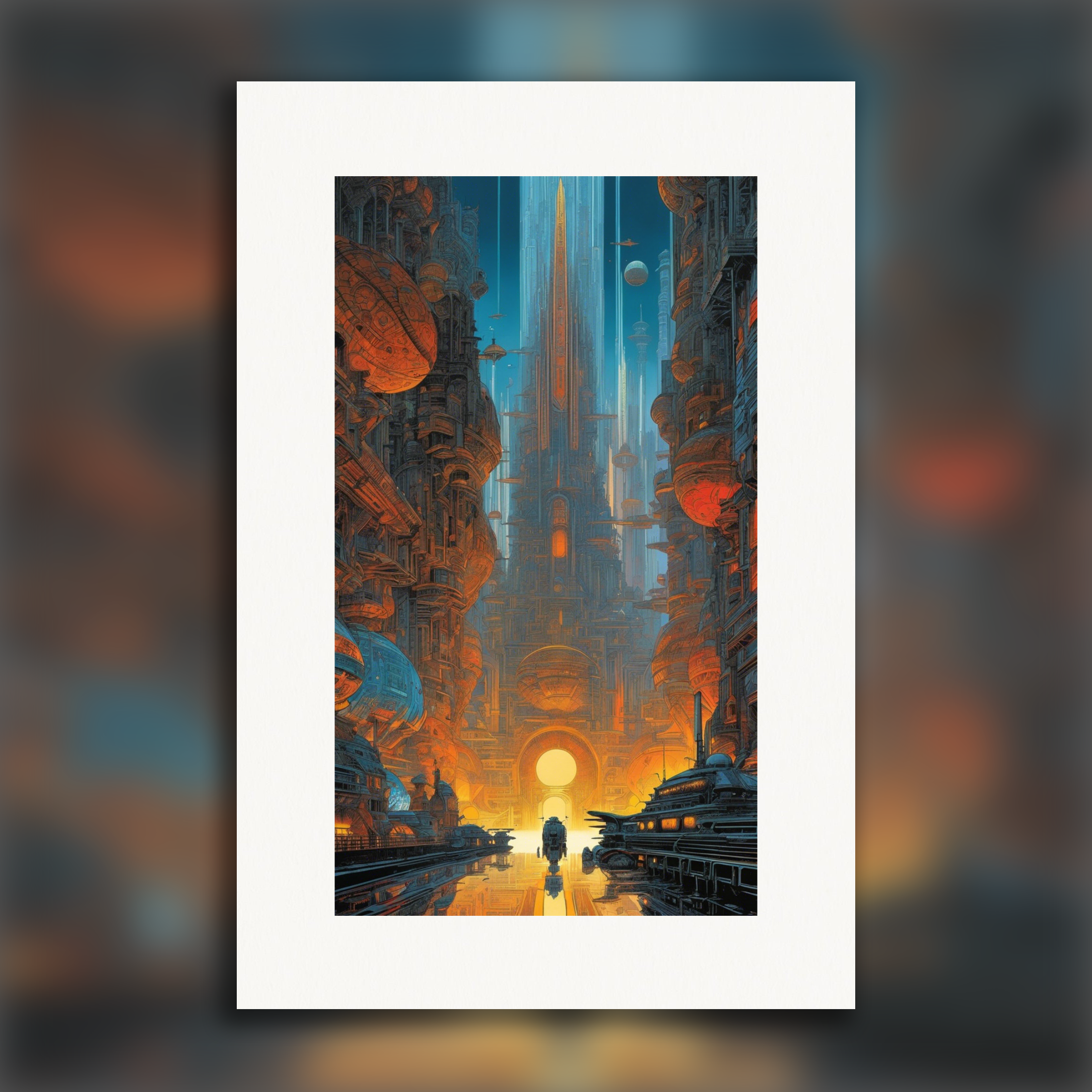 Métal hurlant (Comic), futuristische Stadt - poster