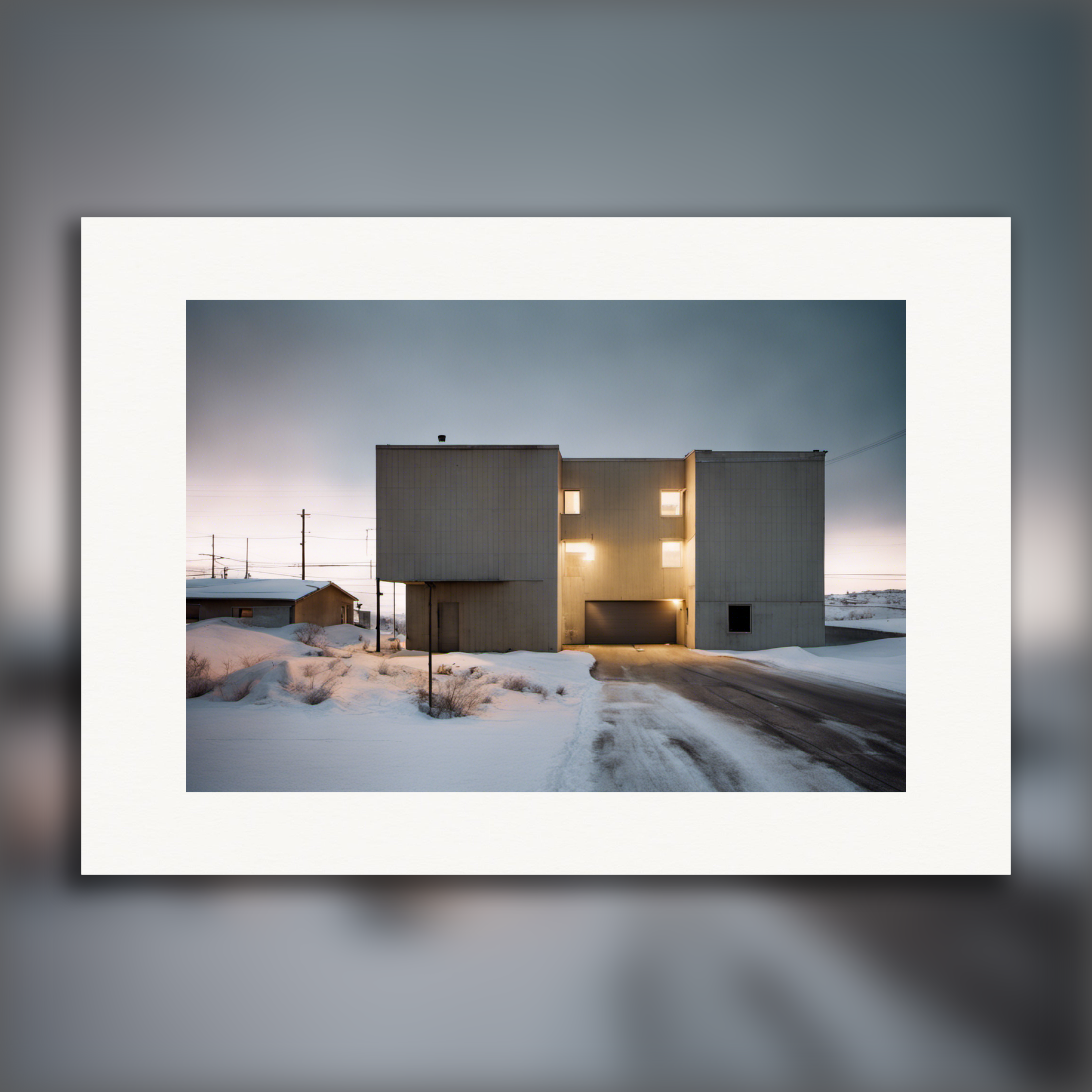 Abstrakte urbane Fotografien, die das Spiel von Licht und Schatten betonen – poster