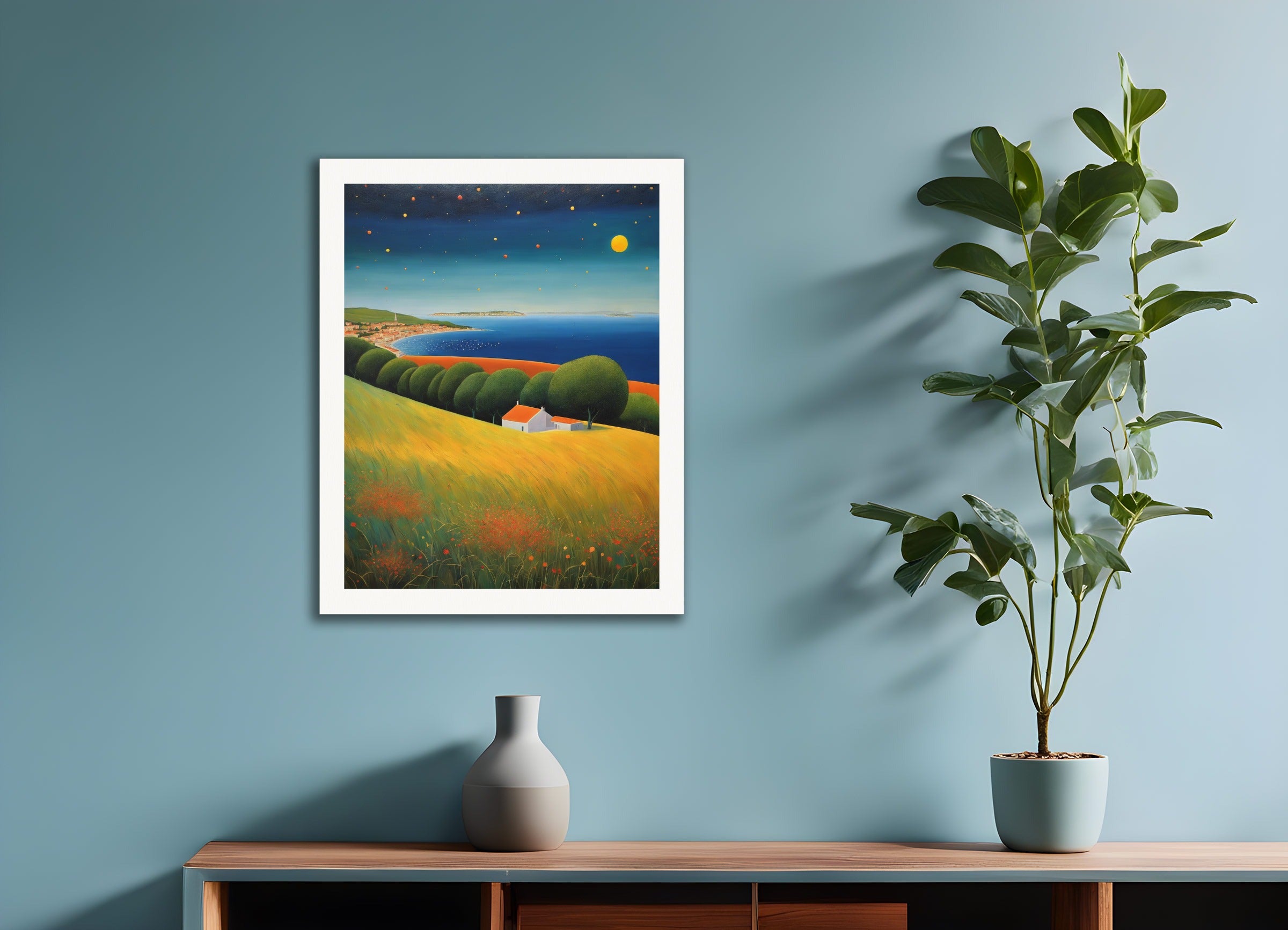 Poster: Scottish painting of abstract expressionism,