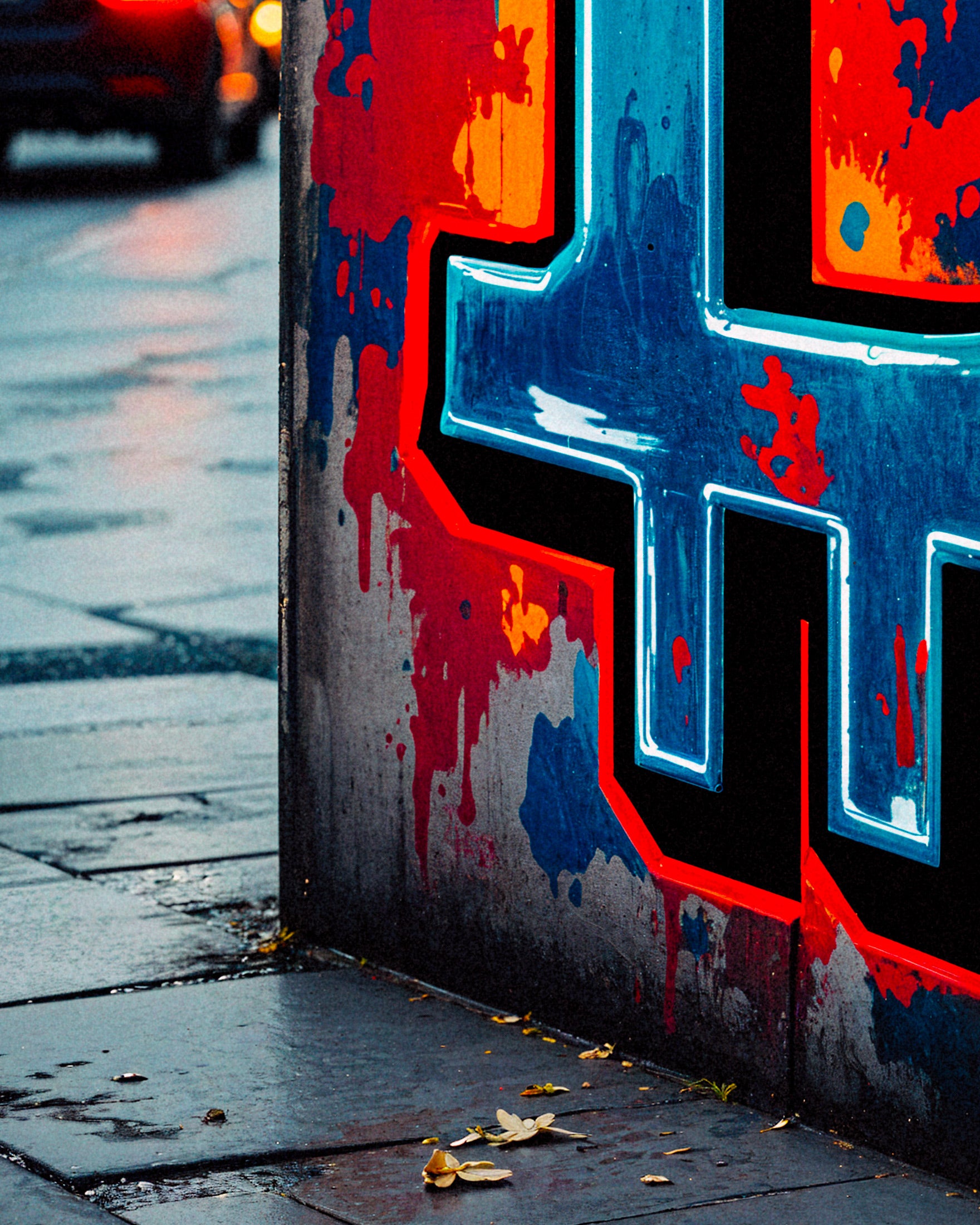 Bitcoin Street Art - poster