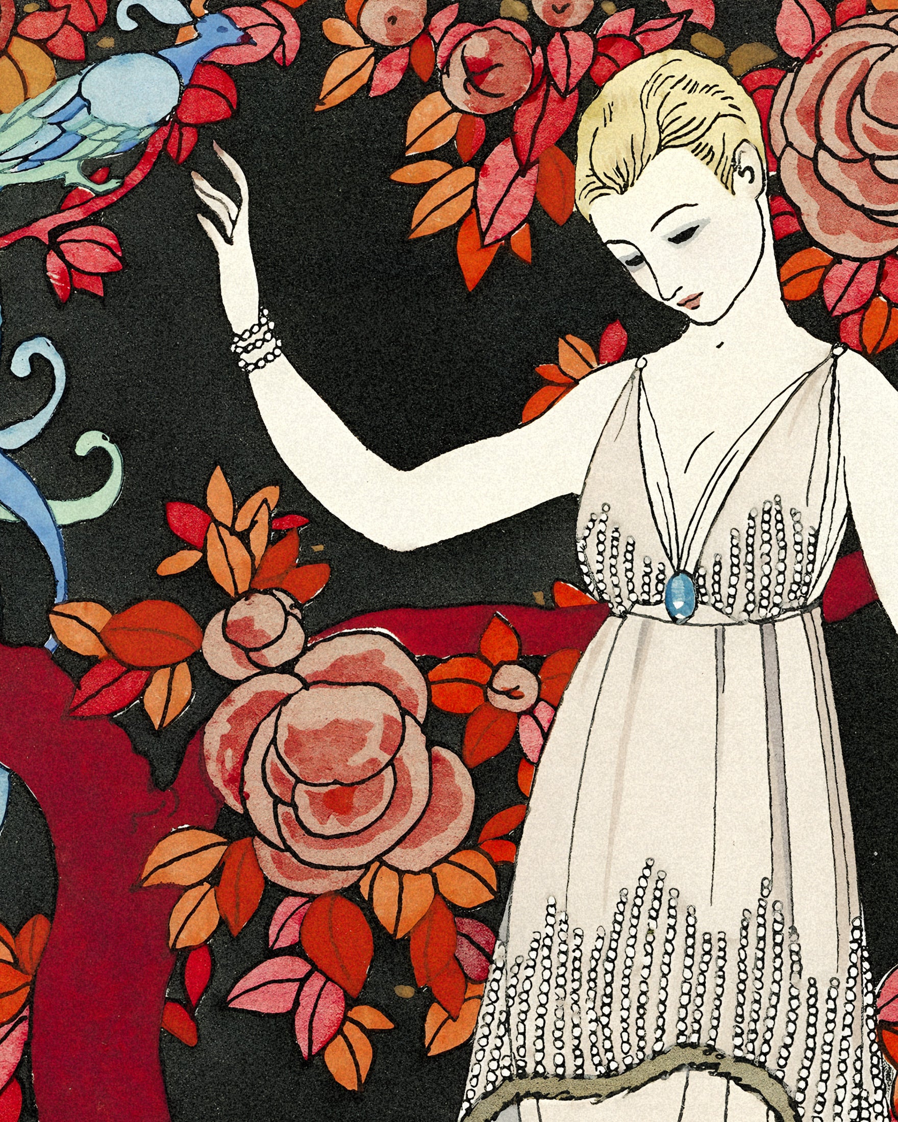 "L'Arbre de Science" von Georges Barbier (1914) – Art Deco poster