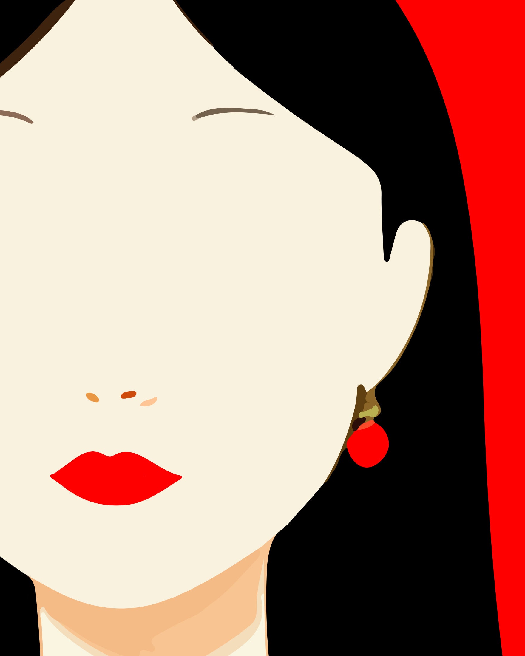 Nina im Porträt – hochwertiges poster für österreichische Wohnräume