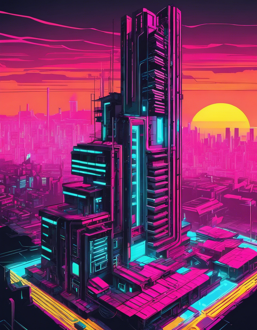 Neon Punk, Sternenstadt - Poster