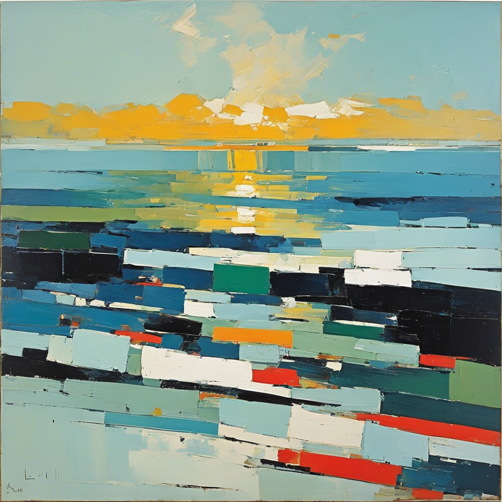 Abstrakte Kunst, Das Meer - Poster