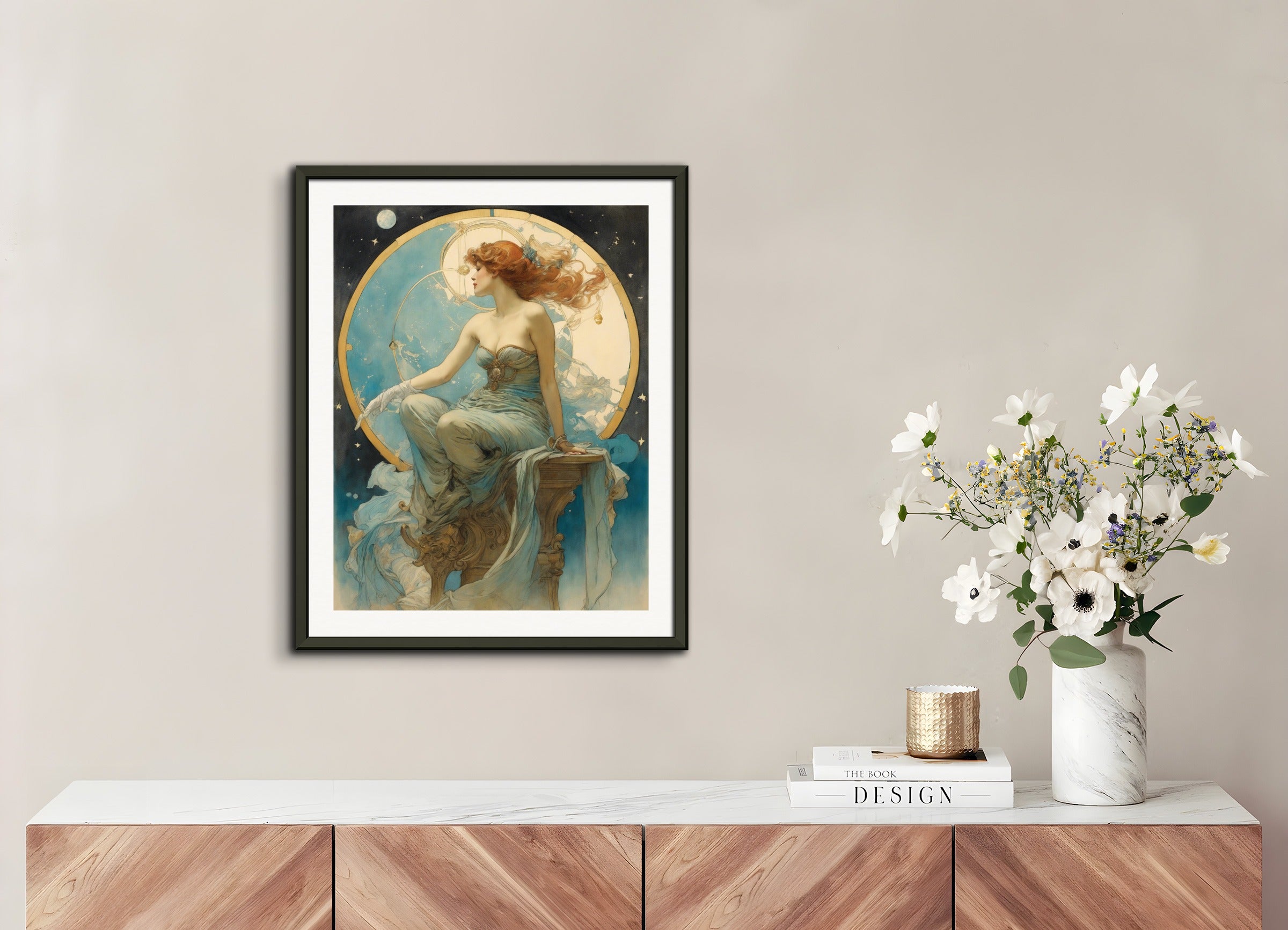 Poster with metal frame: Félicien Rops,