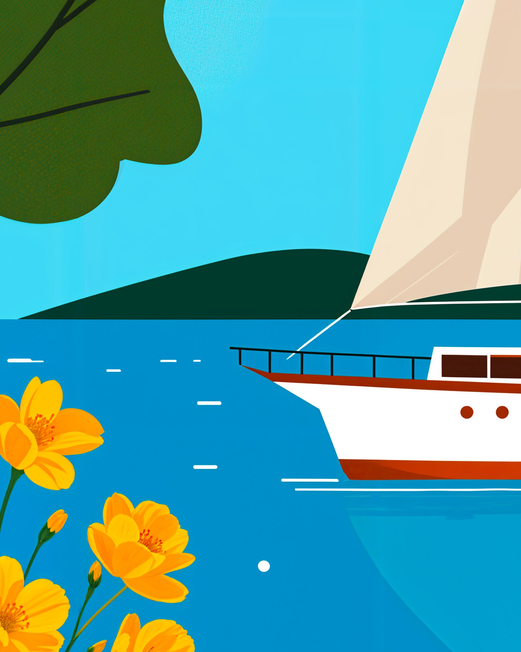 Segelboot - poster