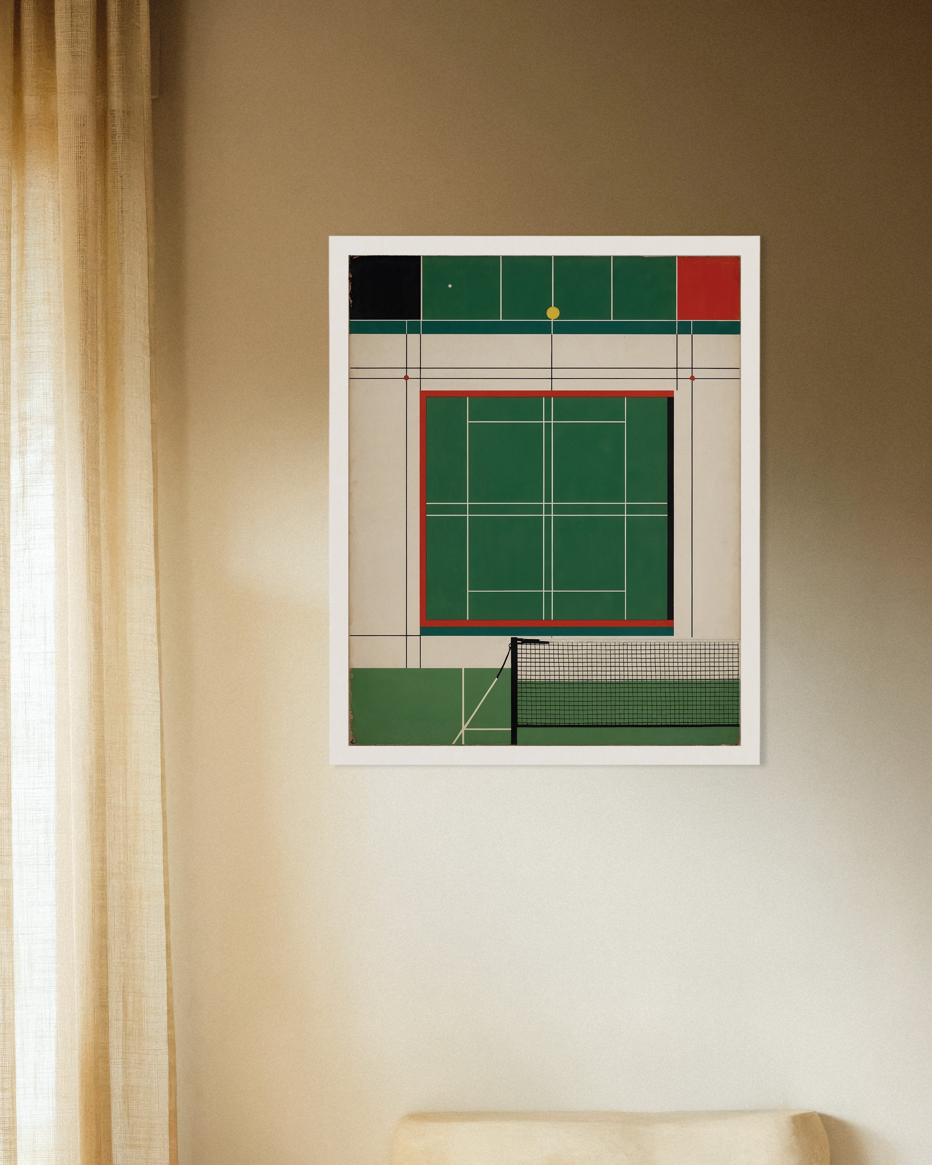 Poster of Bauhaus art, Tennis sport - Poster