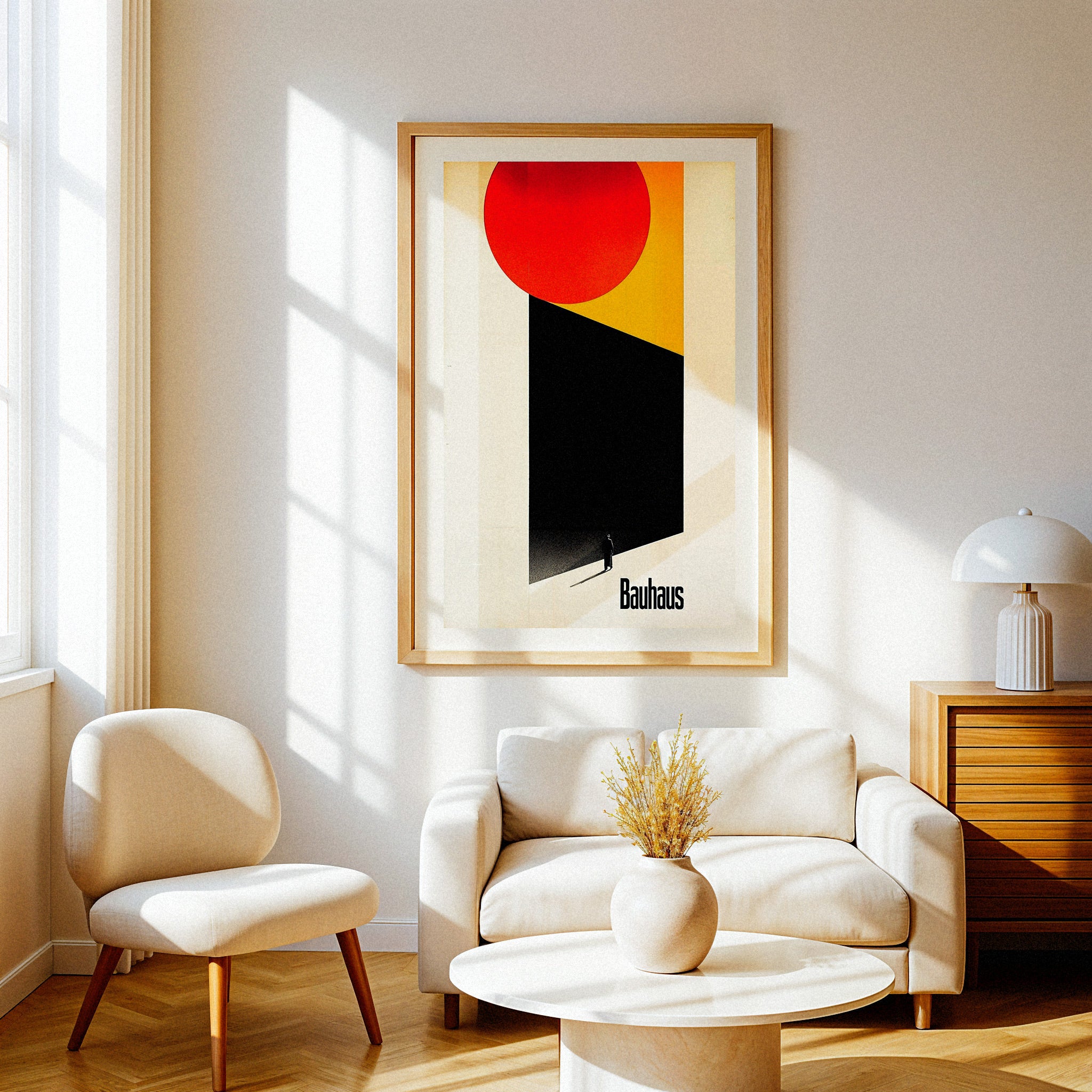 Bauhaus poster, dem Unbekannten entgegen