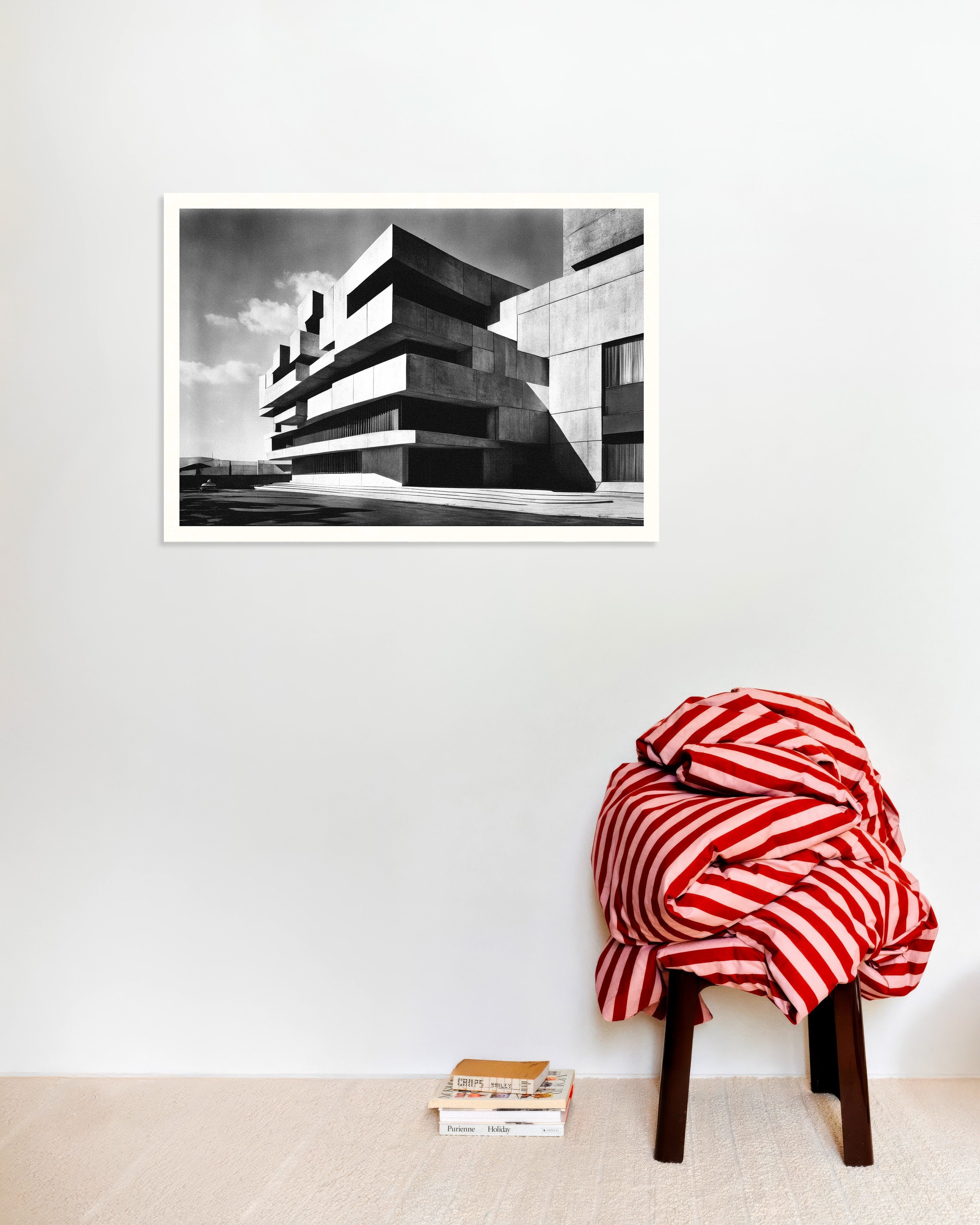 Poster of Brutalist architecture poster – Modern concrete design