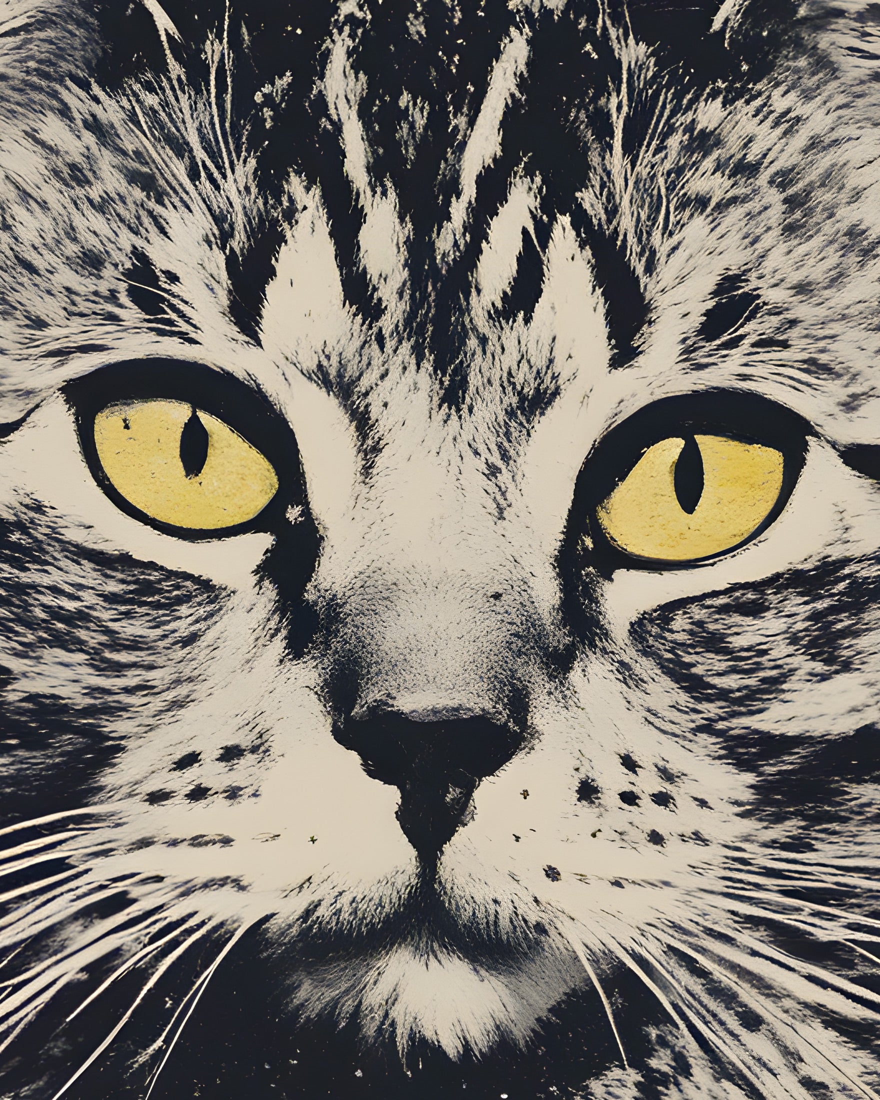 Poster mit Katzenmotiv