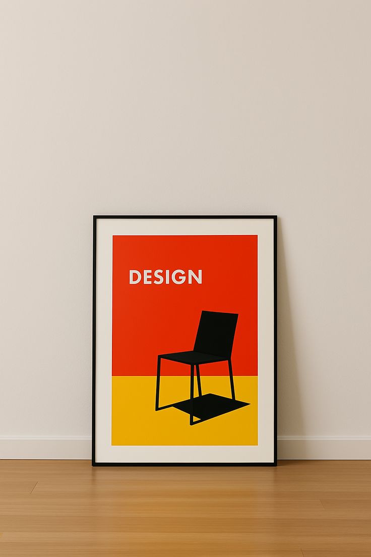 Stuhl-Motiv als Poster – Stilvolle Wandgestaltung