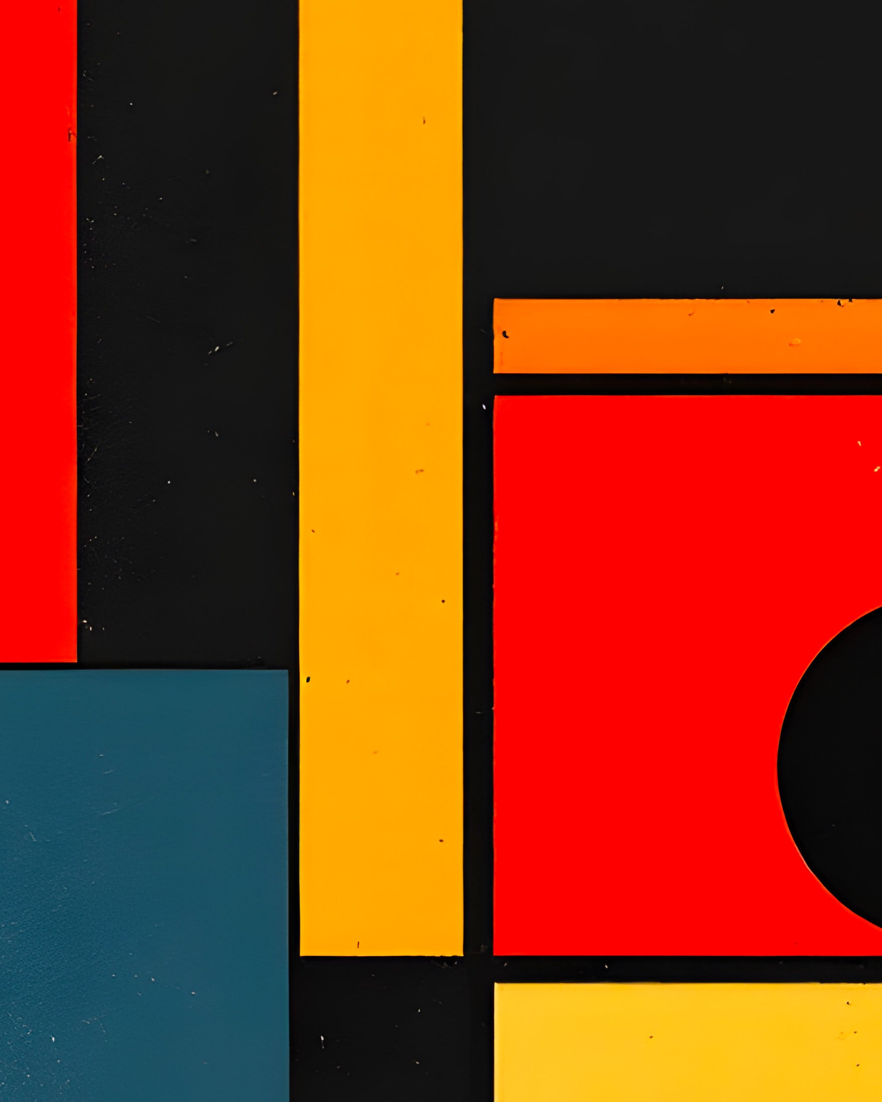 De Stijl Art, eine Serie geometrischer Muster - poster