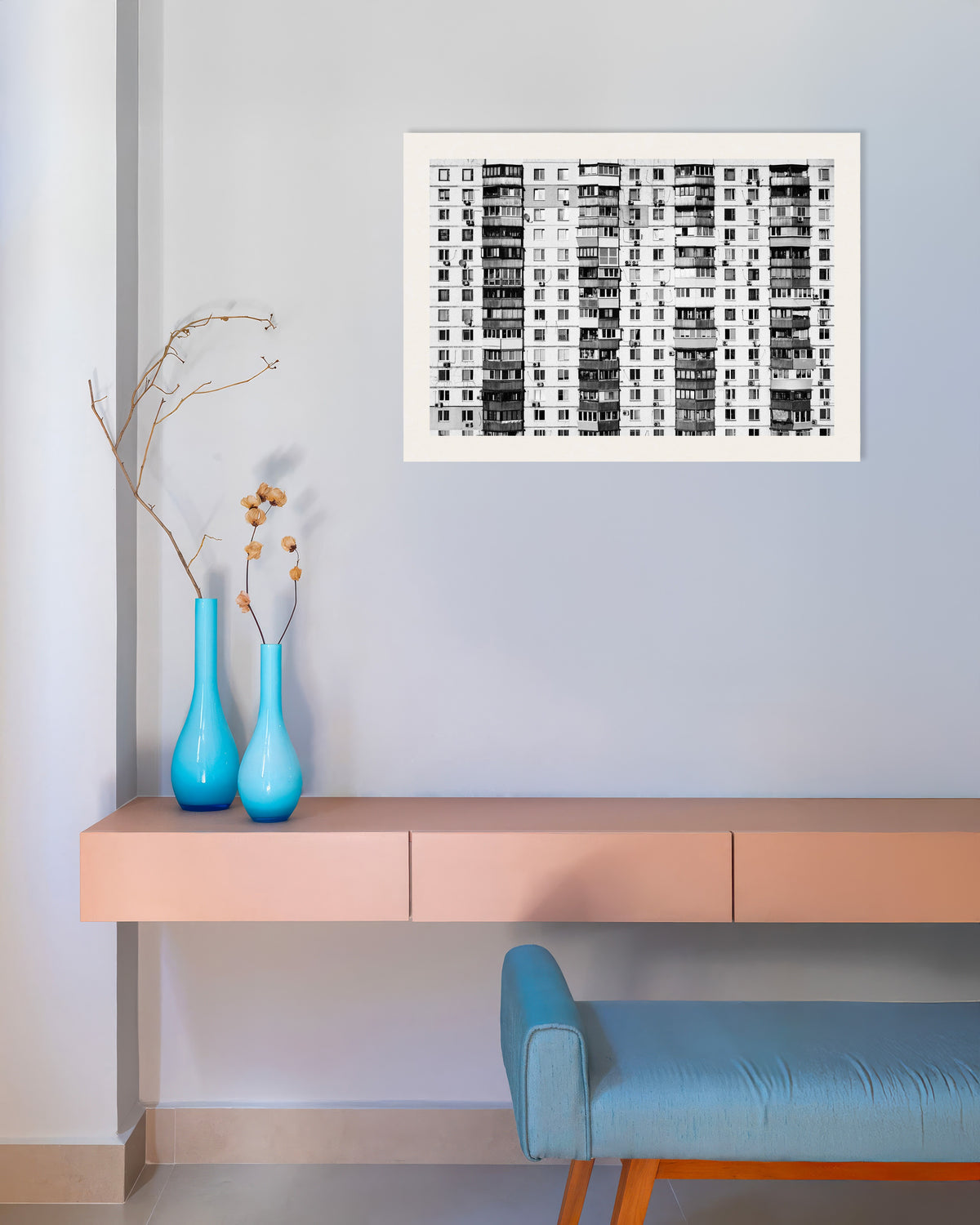 Poster „Endloser Wohnblock“