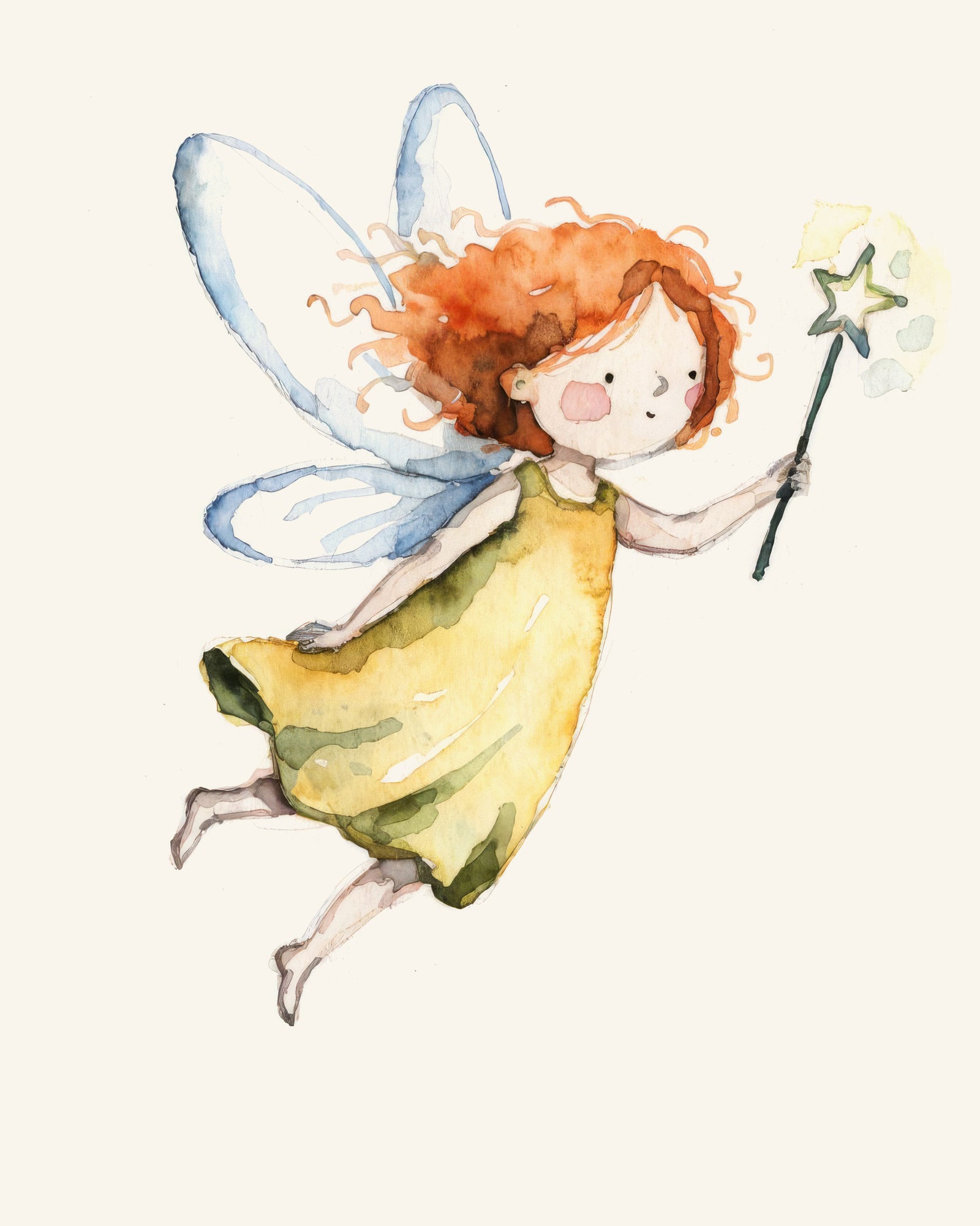 Zwei Feen Aquarell Poster - Set aus 2 - Kinderzimmer Paket