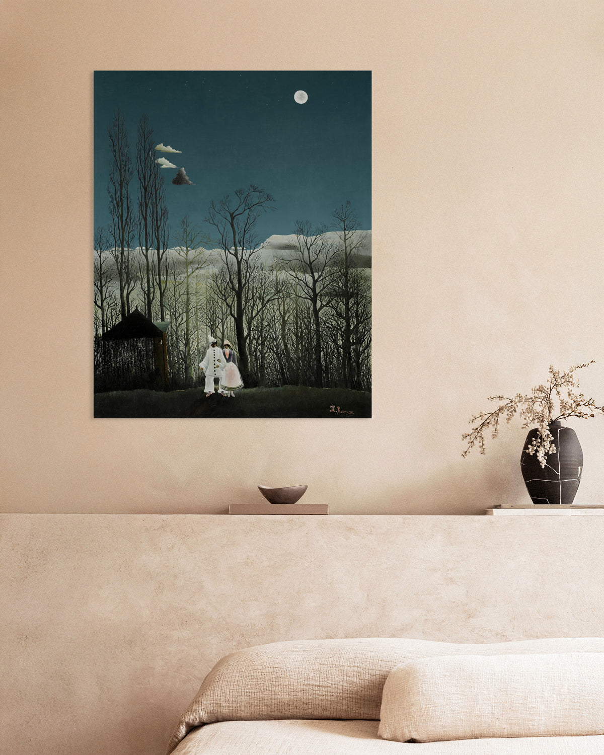 Poster Henri-Rousseau-Poster – Ein Abend auf dem Jahrmarkt (Detail)