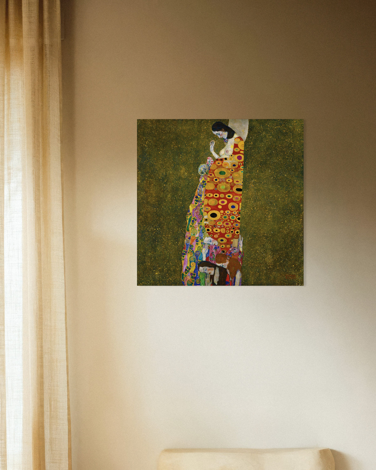 Poster Die Hoffnung II (1907–1908) von Gustav Klimt