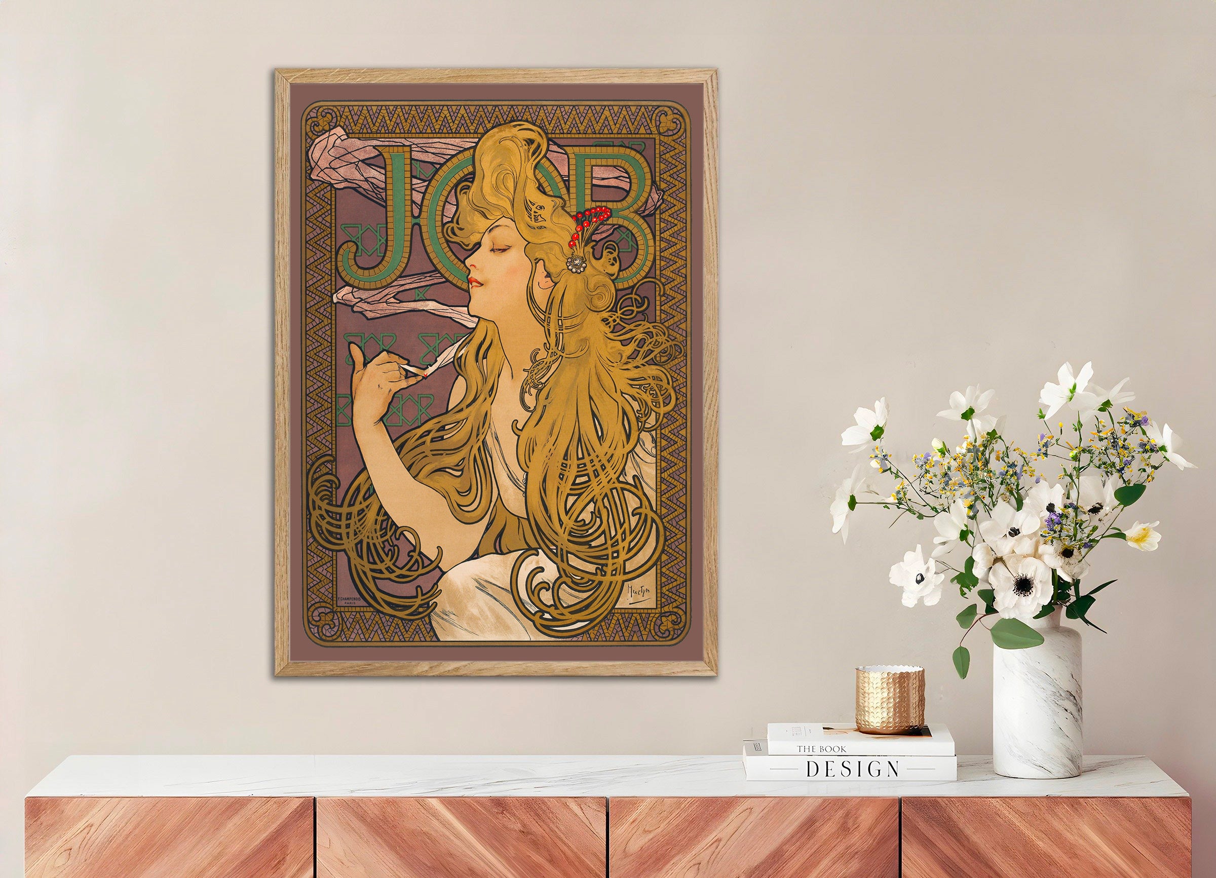 Job (1896) von Alfons Mucha - Plakat