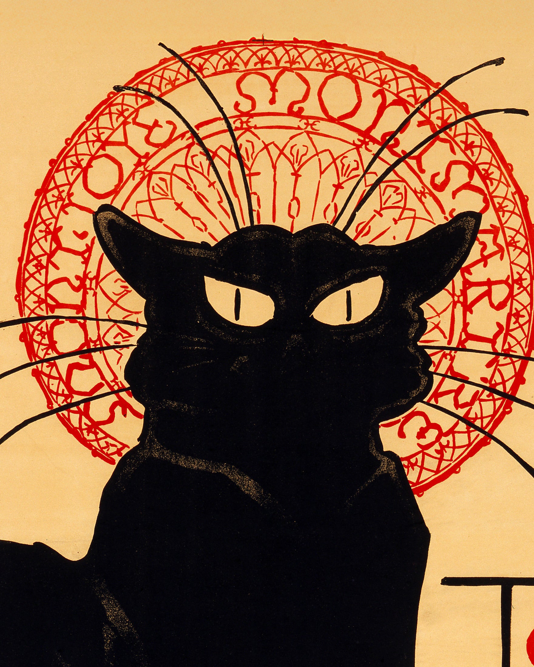 Chat Noir poster von Rodolphe Salis