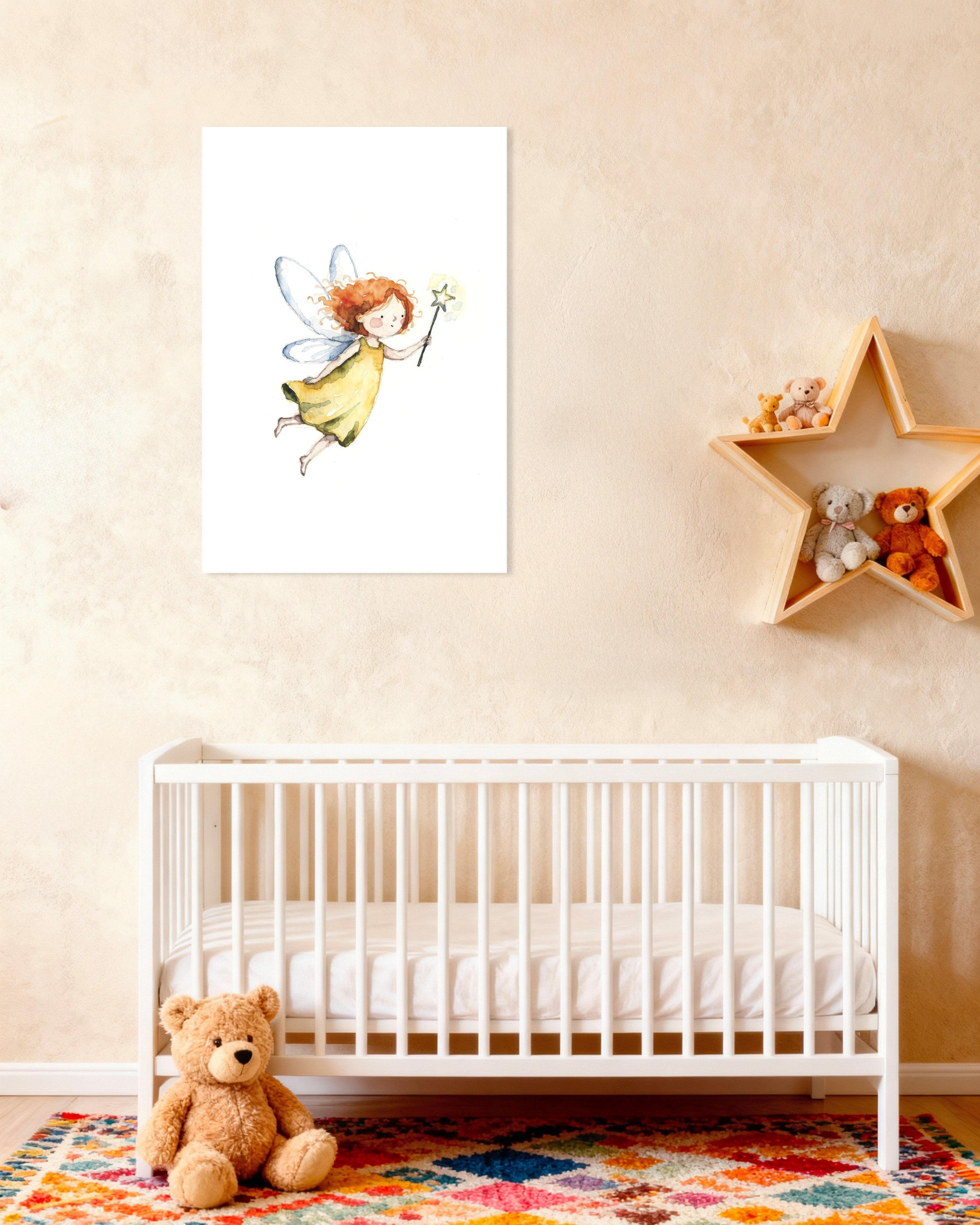 Poster of Little Magic Fairy - Watercolor Poster
