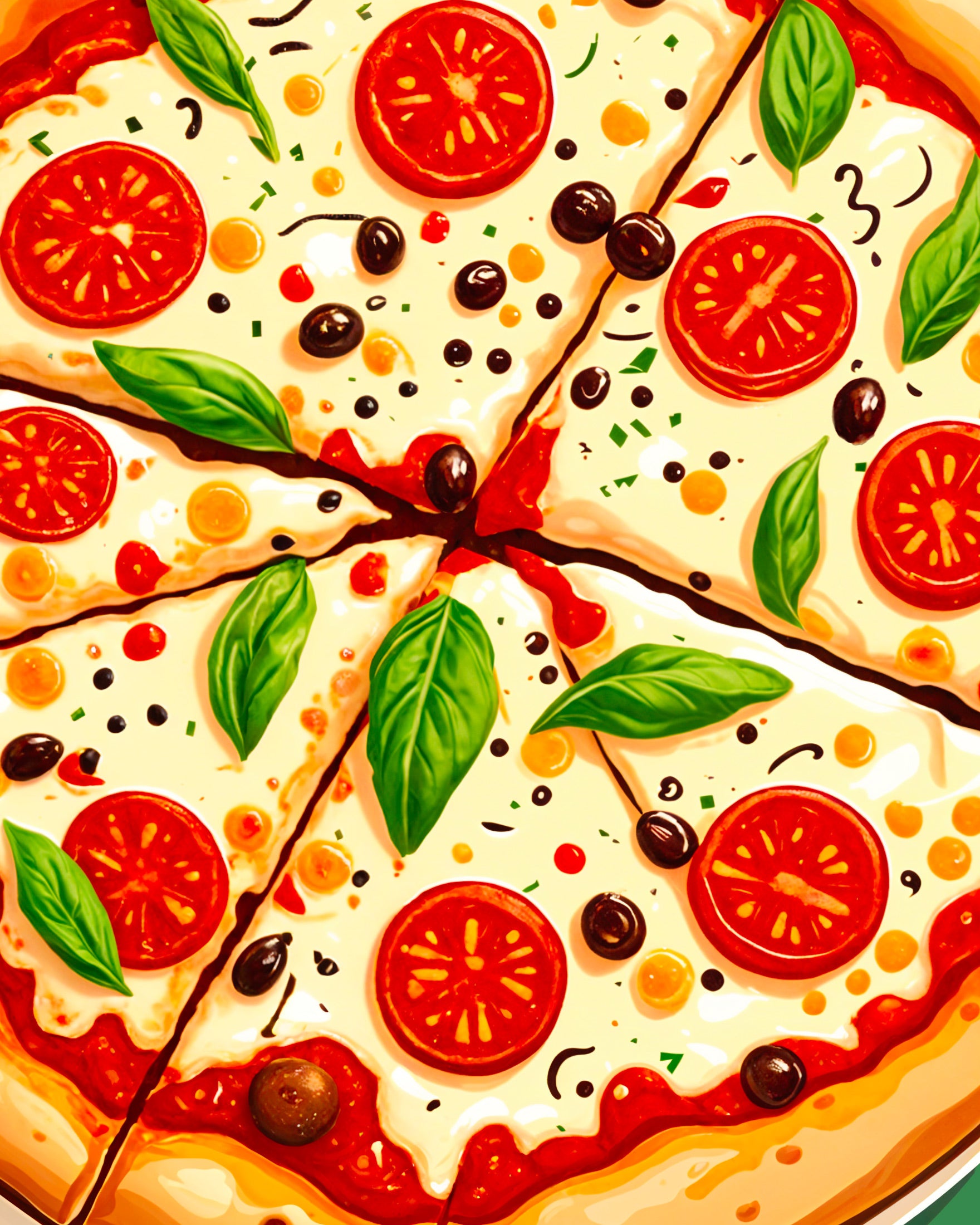 Pizza-Poster, Margherita