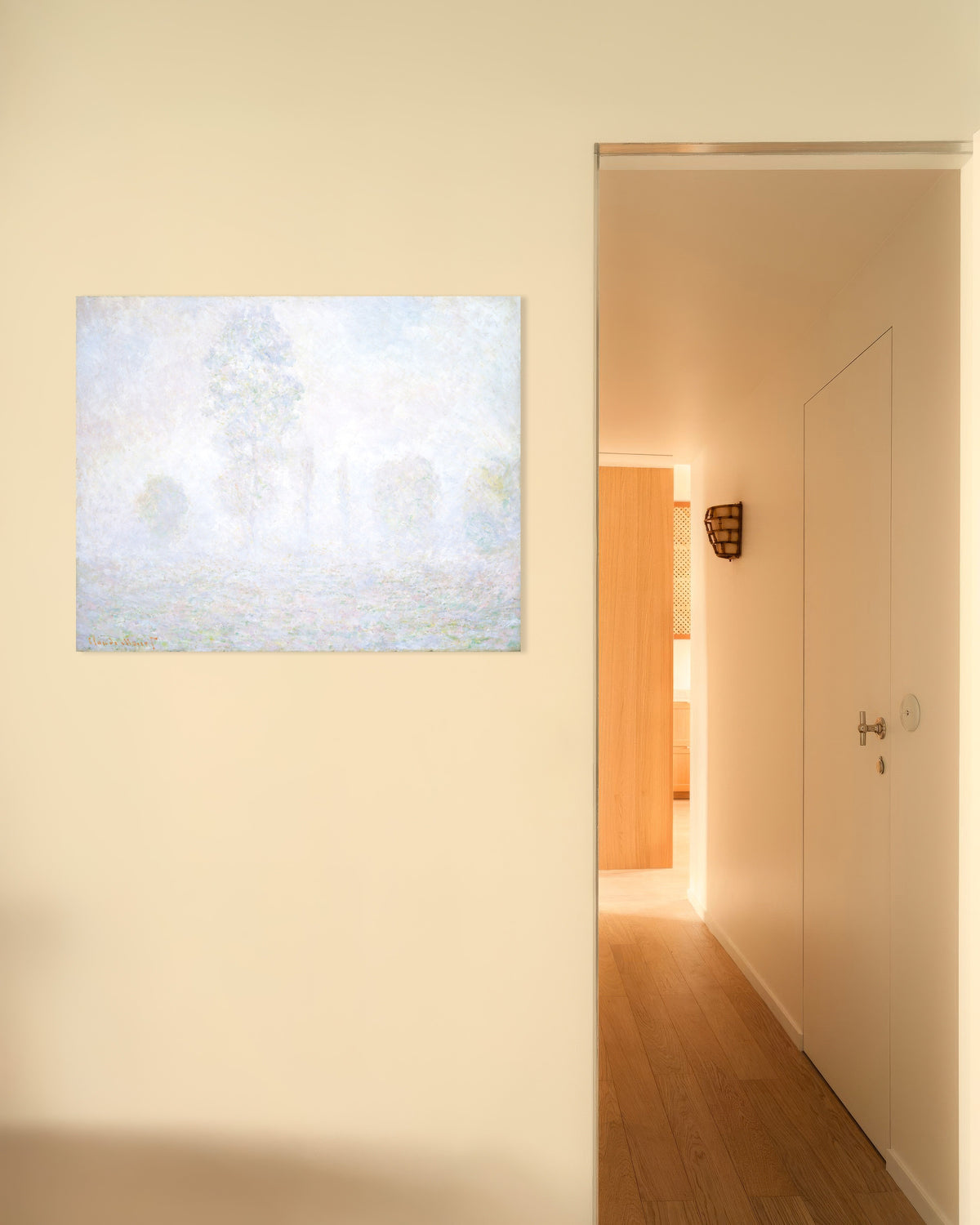 Poster Morgennebel (1888) von Claude Monet