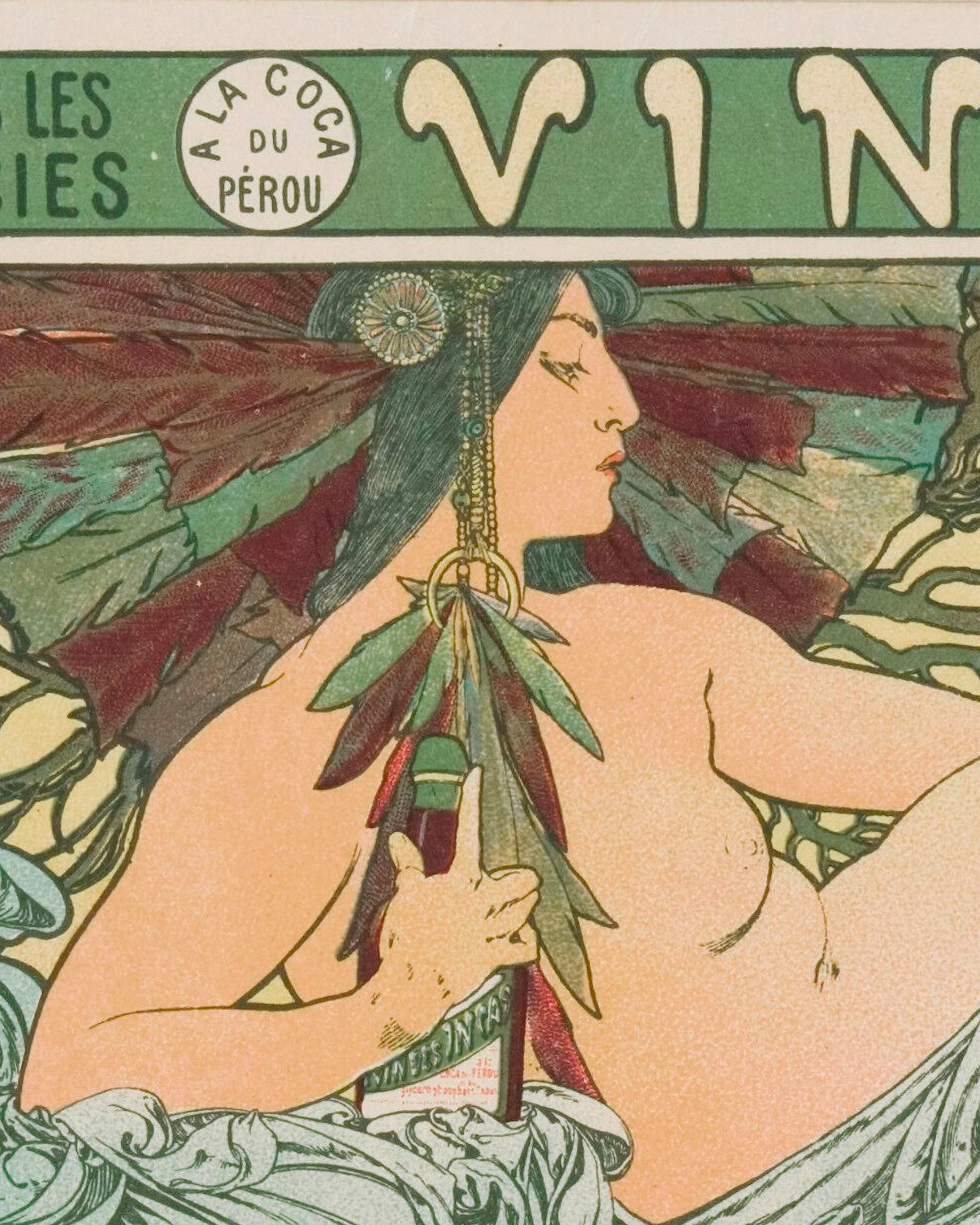 Alfons Mucha poster, Wein der Inka