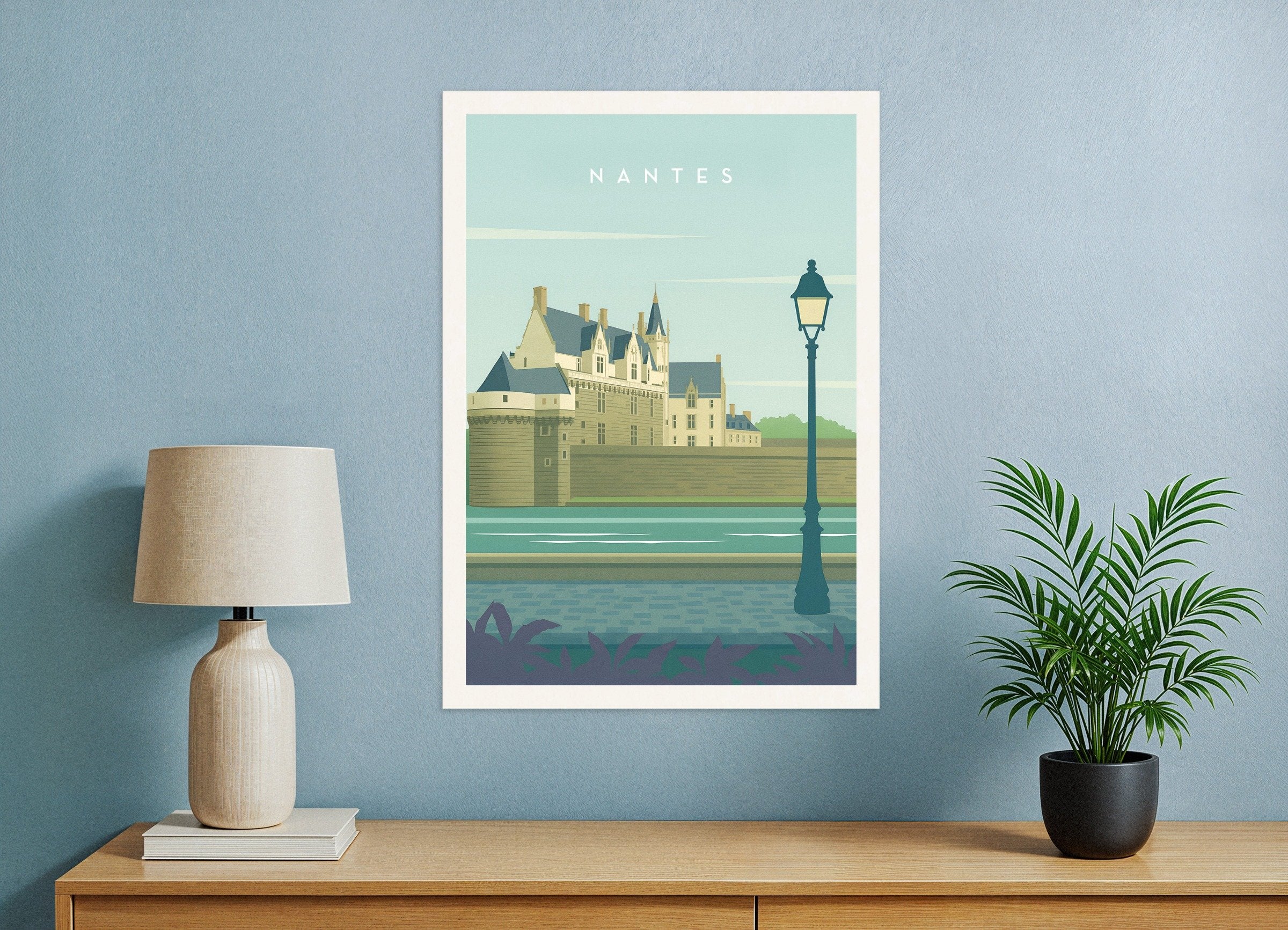Poster of Nantes Wall Art Print