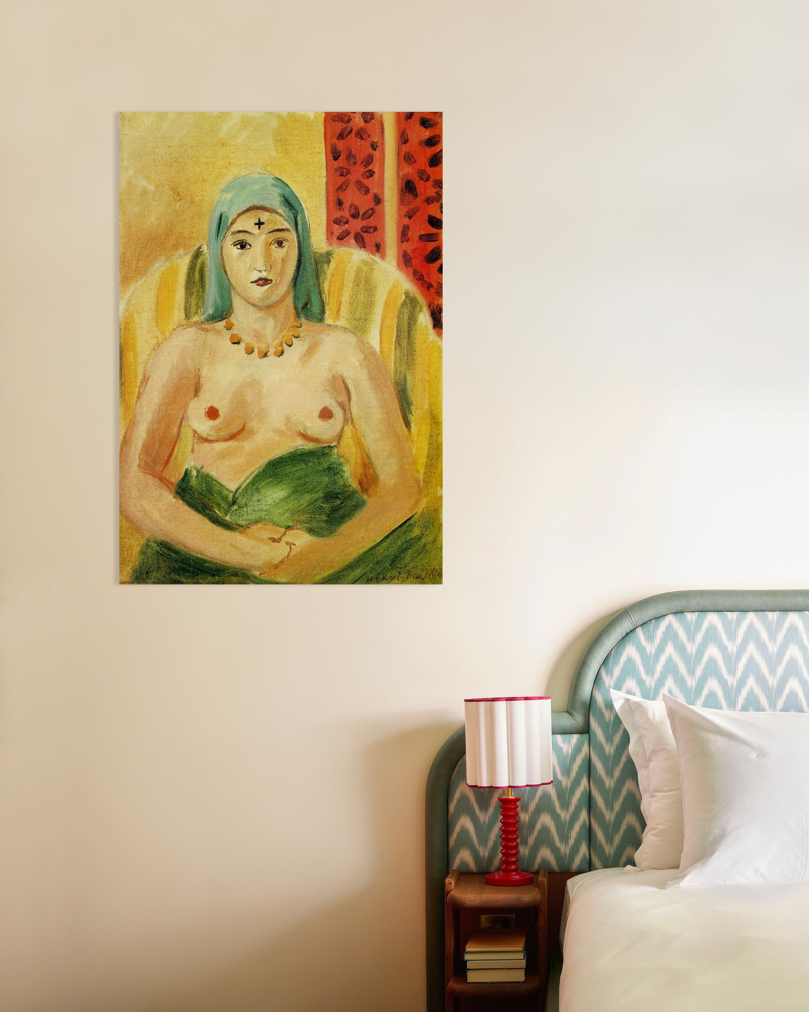 Poster of Odalisque, half-length (1923) by Henri Matisse