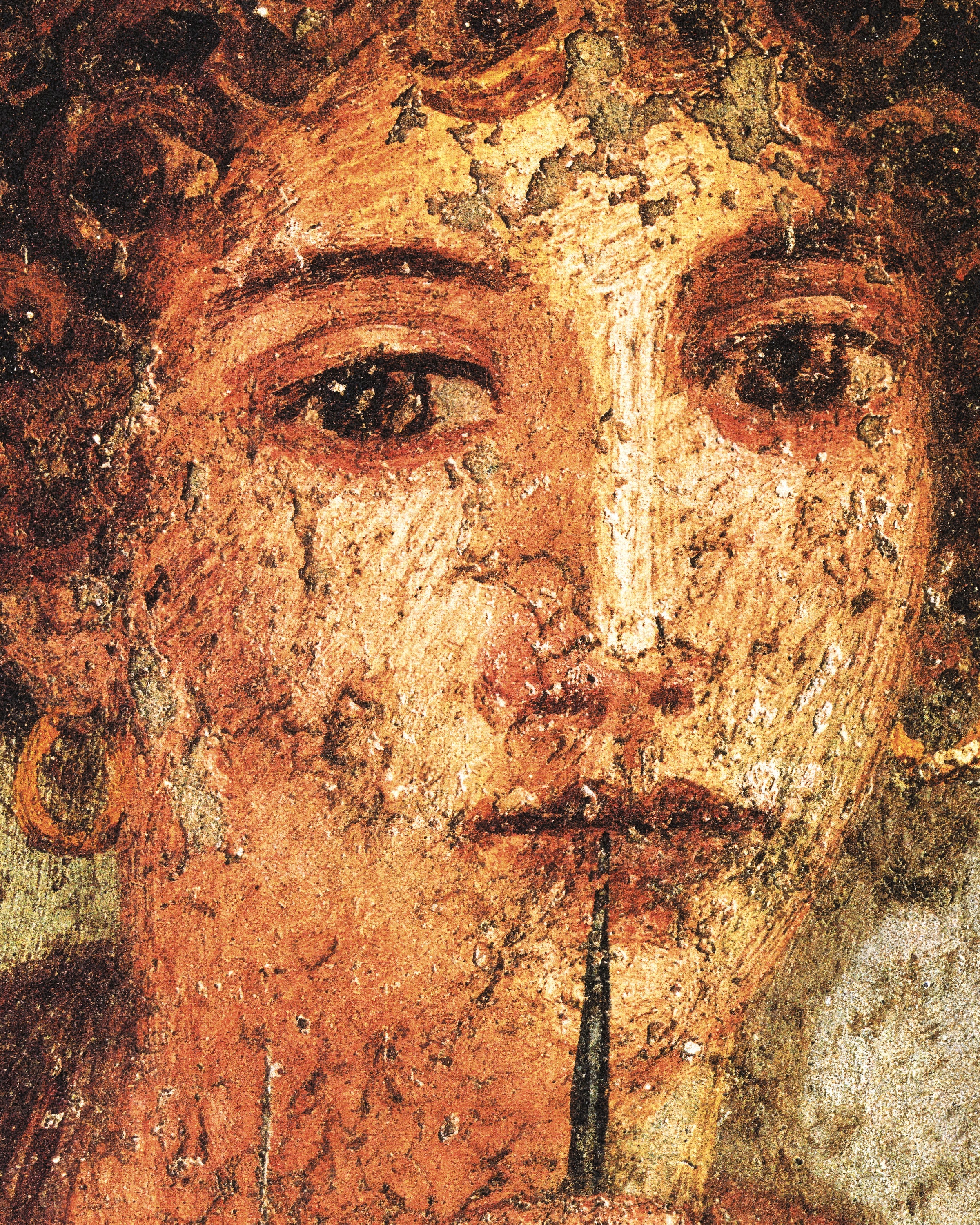 Sappho Fresko Detail Kunstdruck