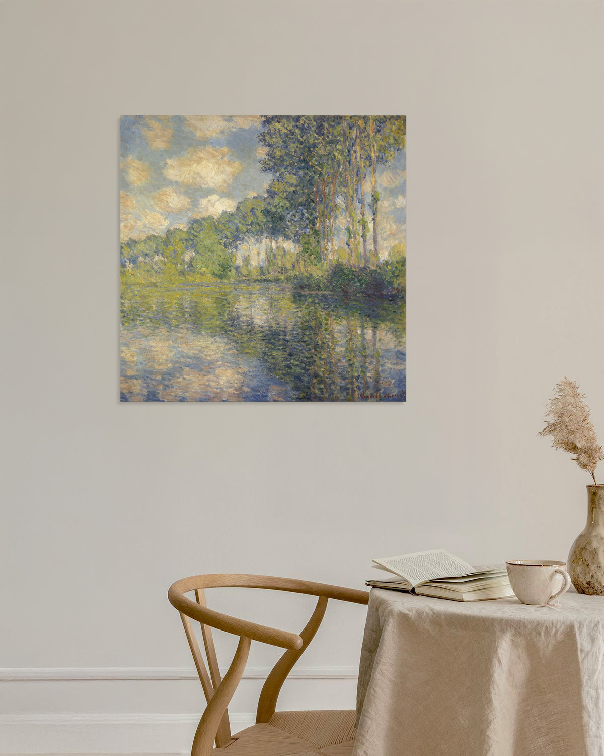 Poster Pappeln an der Epte (1891) von Claude Monet