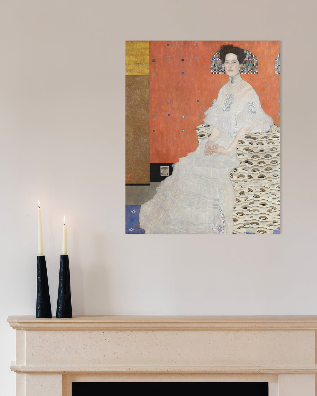 Poster Bildnis Fritza Riedler (1906) von Gustav Klimt