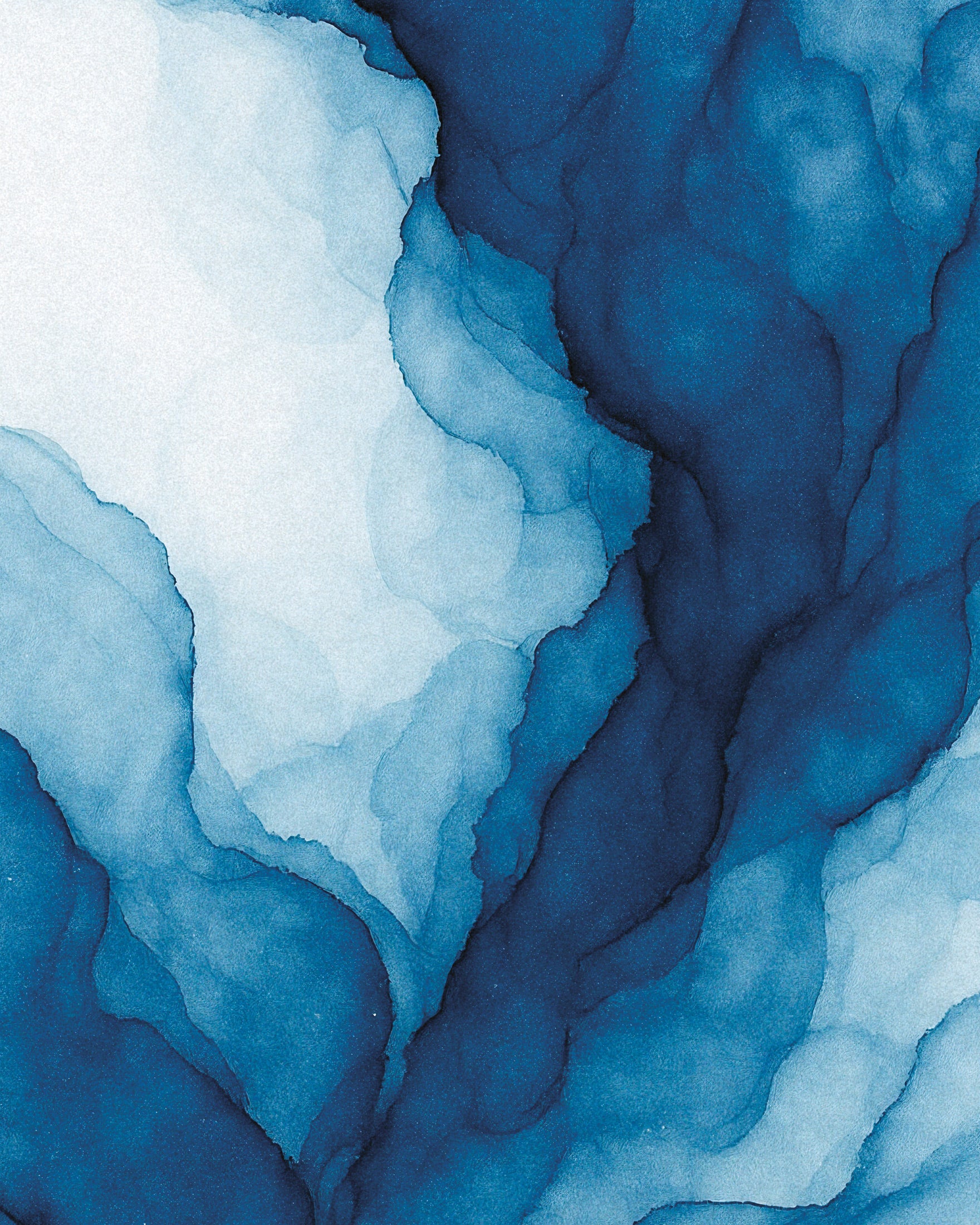 Ramifications Aquarell abstraktes posterscape Kunstwerk