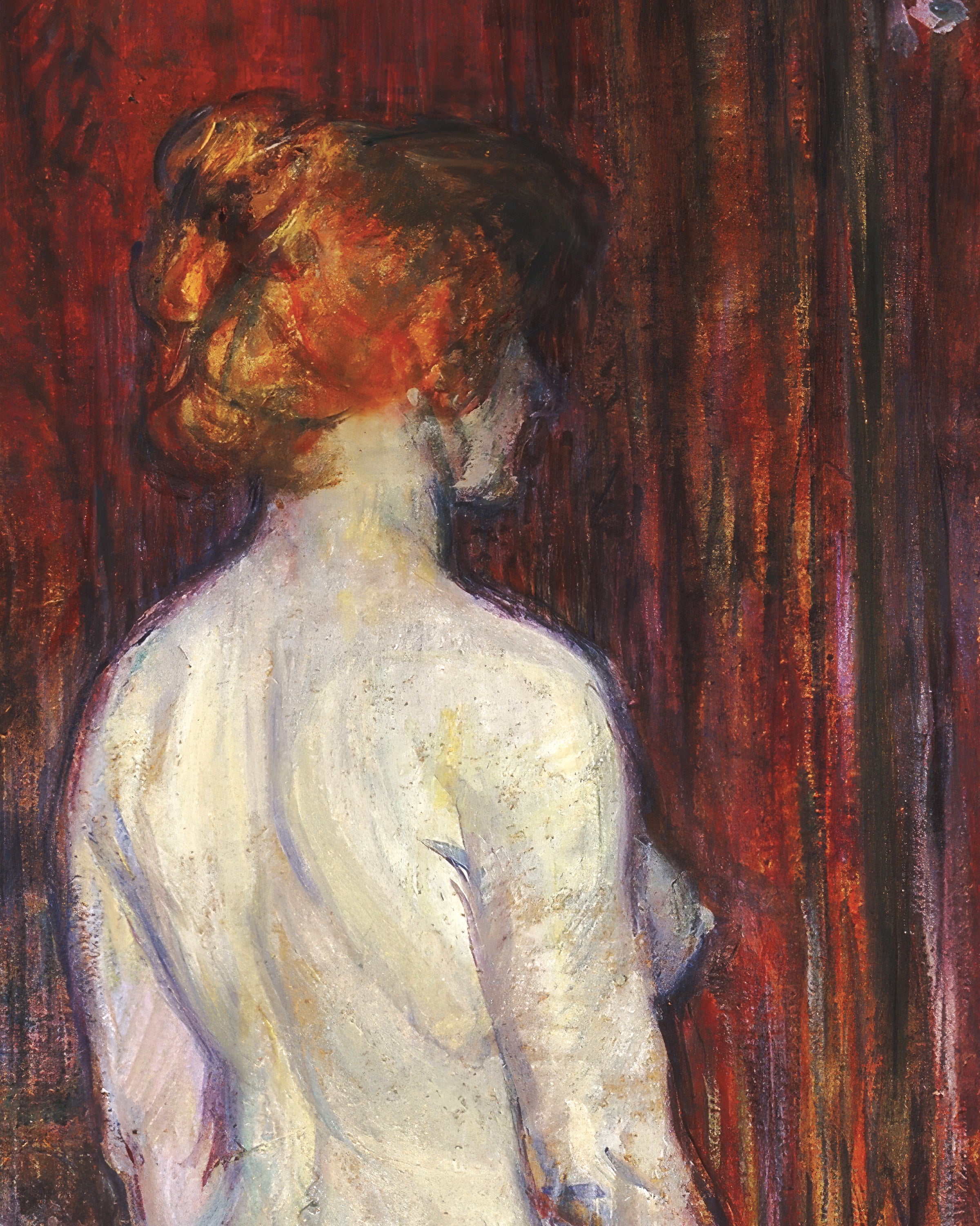 Frau vor einem Spiegel (1897) von Henri de Toulouse-Lautrec Poster
