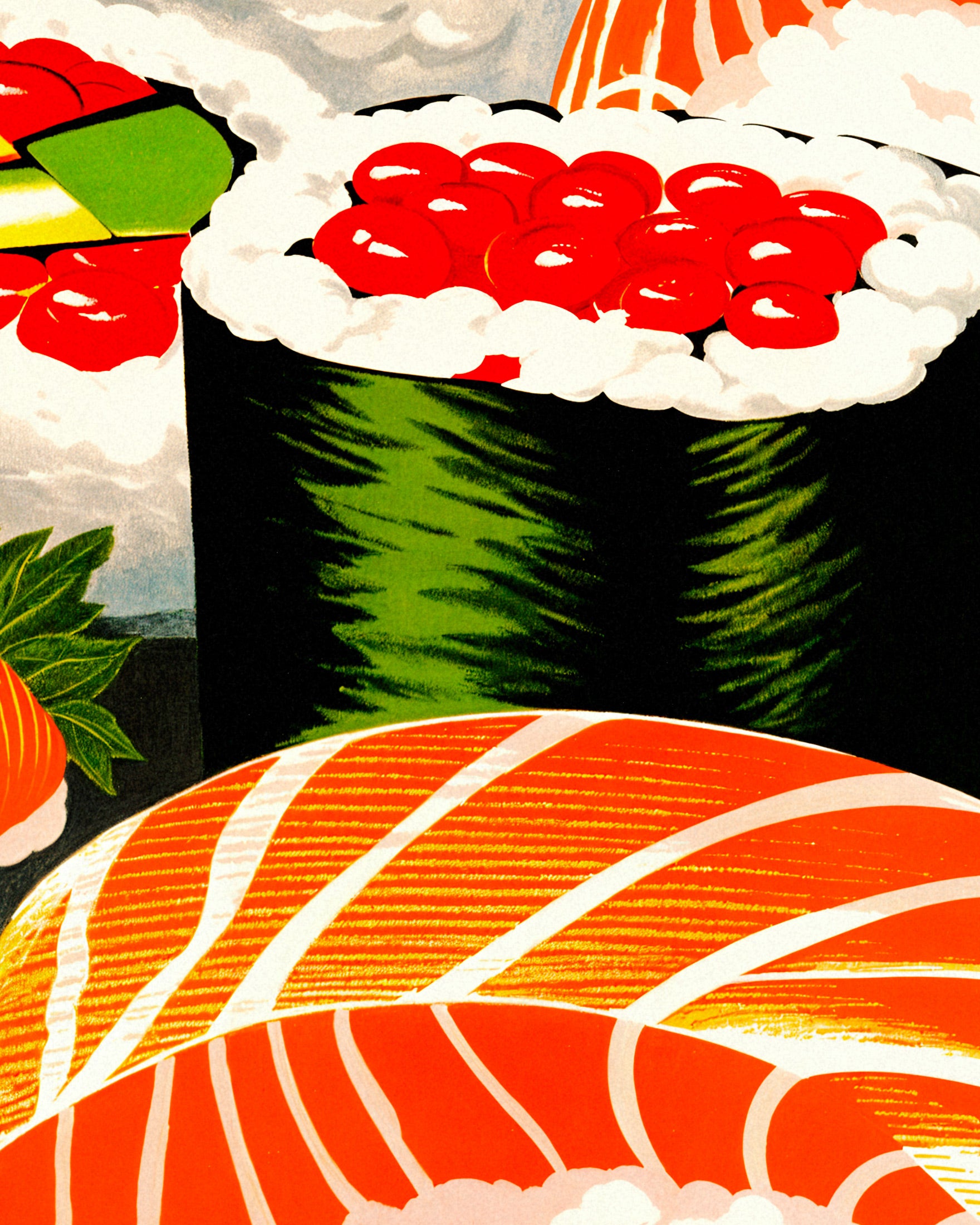 Sushis, asiatisches Restaurant - Poster