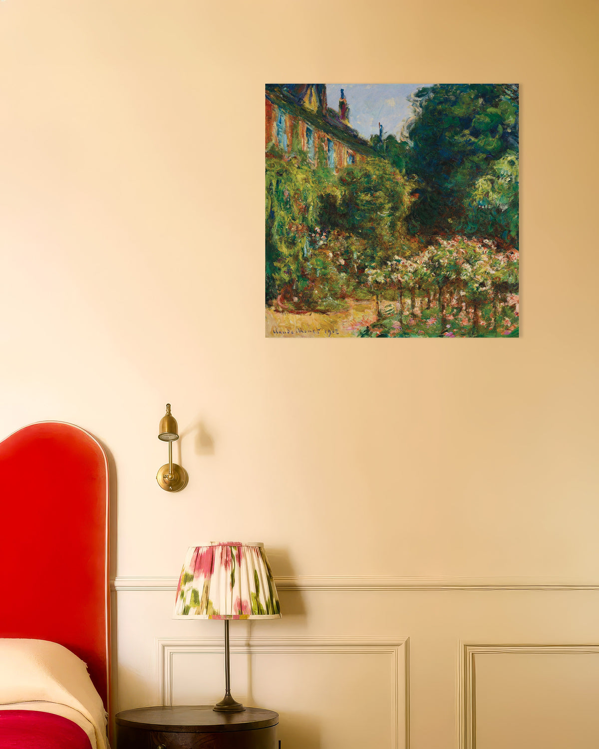 Poster Das Haus des Künstlers in Giverny (1912) von Claude Monet
