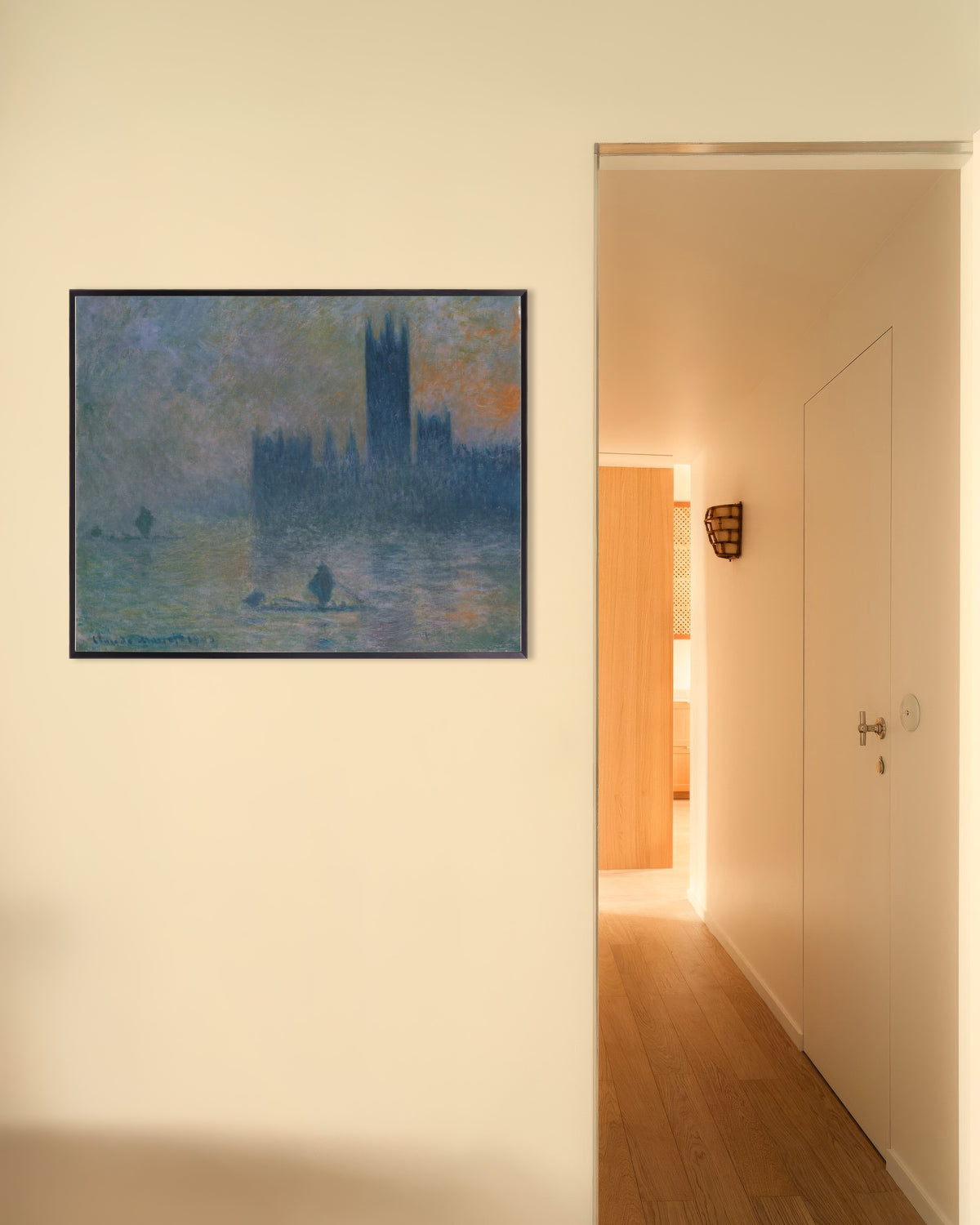 Poster Das Parlament, Nebeleffekt (1903–1904) von Claude Monet mit Metallrahmen
