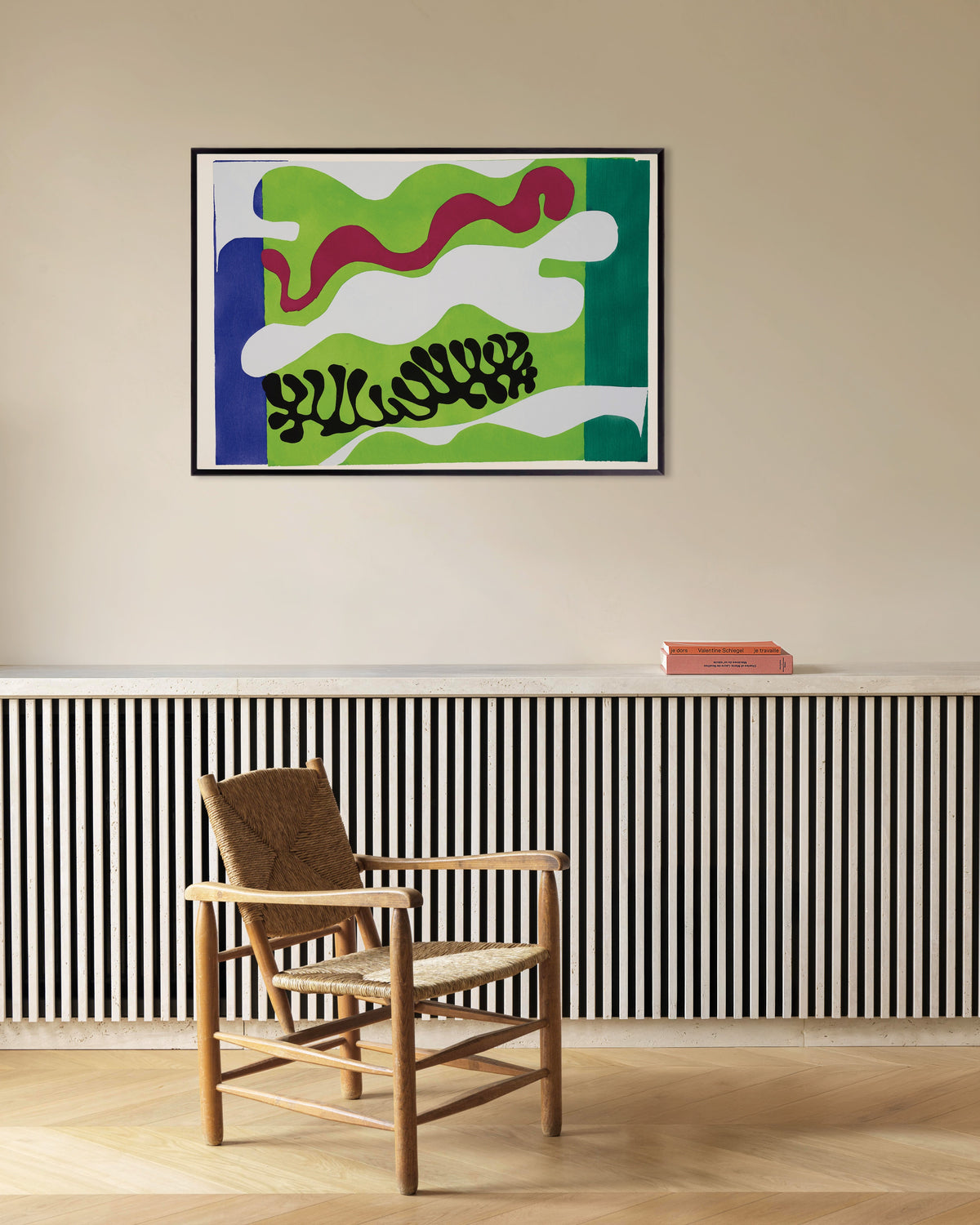 Poster Die Lagune in Grün (Jazz, 1947) von Henri Matisse, mit Metallrahmen
