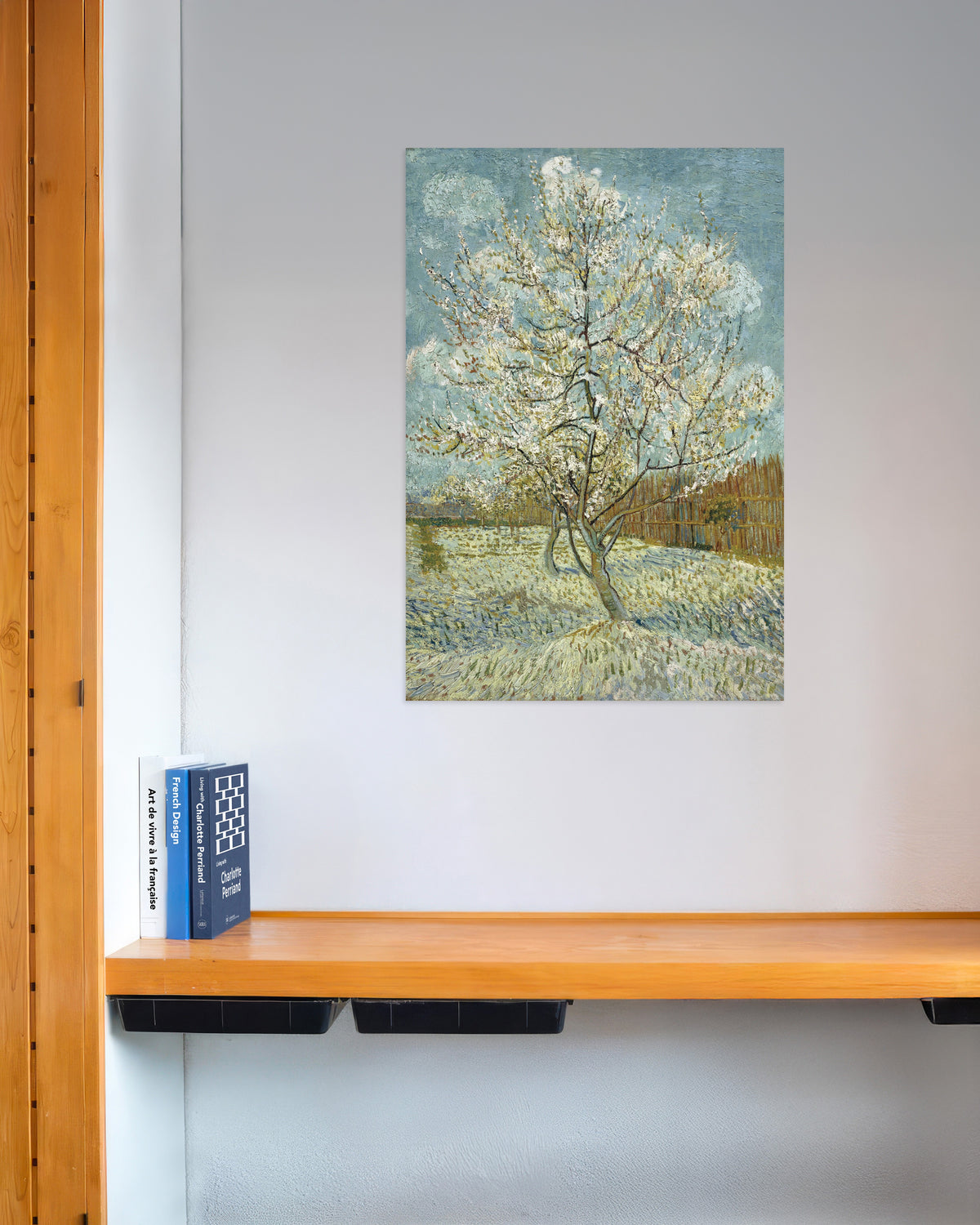 Poster Der Pfirsichbaum in Rosa (1888) von Vincent van Gogh