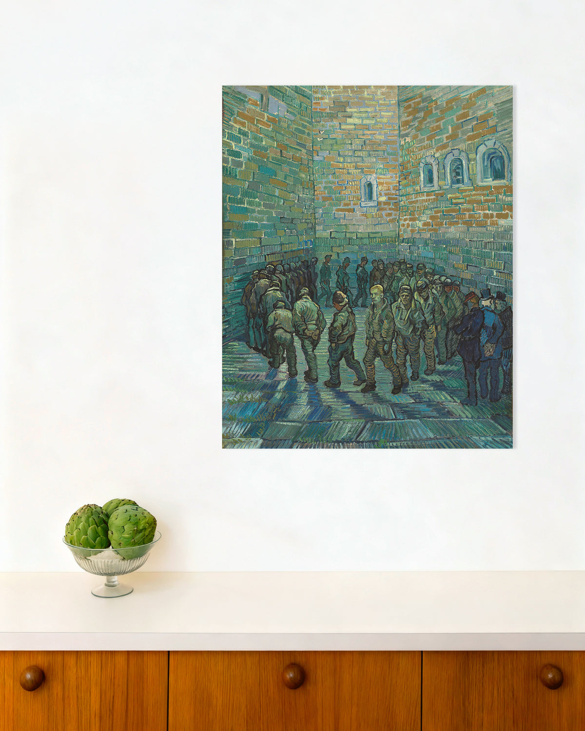 Poster von „Der Gefängnishof, nach Doré (1890) von Vincent van Gogh“, Poster