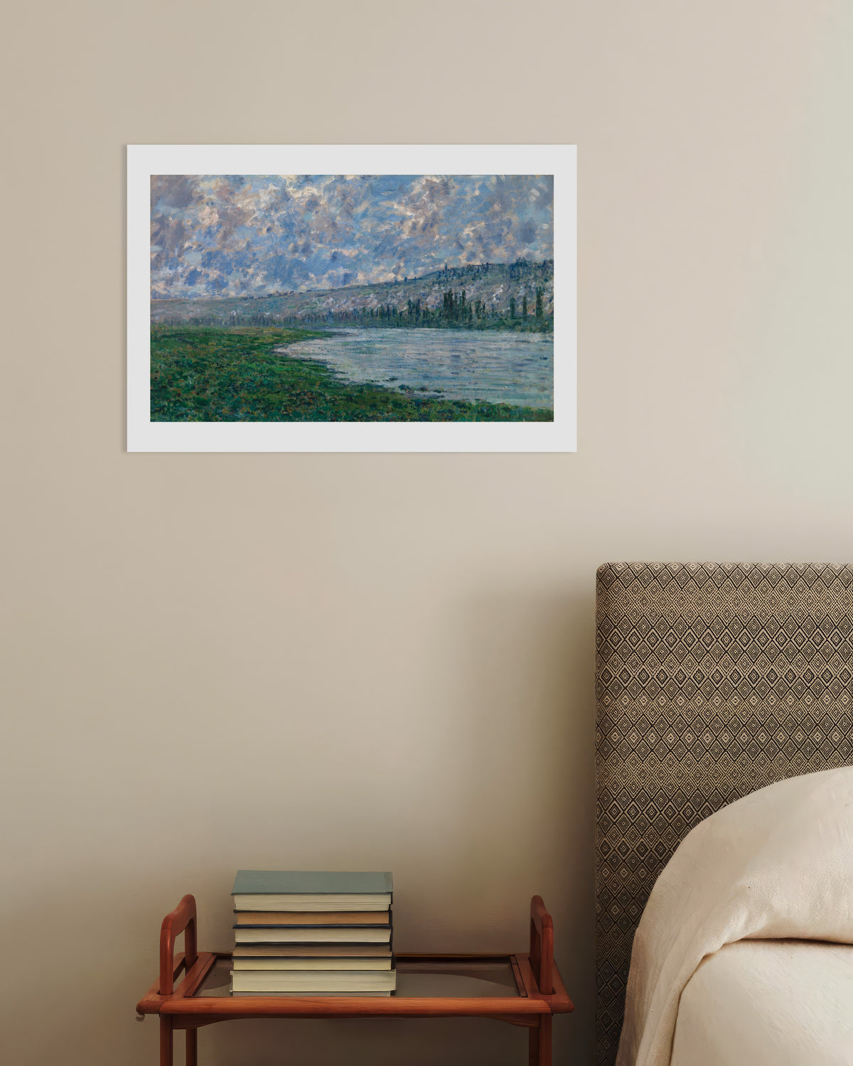 Poster Die Seine bei Vétheuil (1880) von Claude Monet