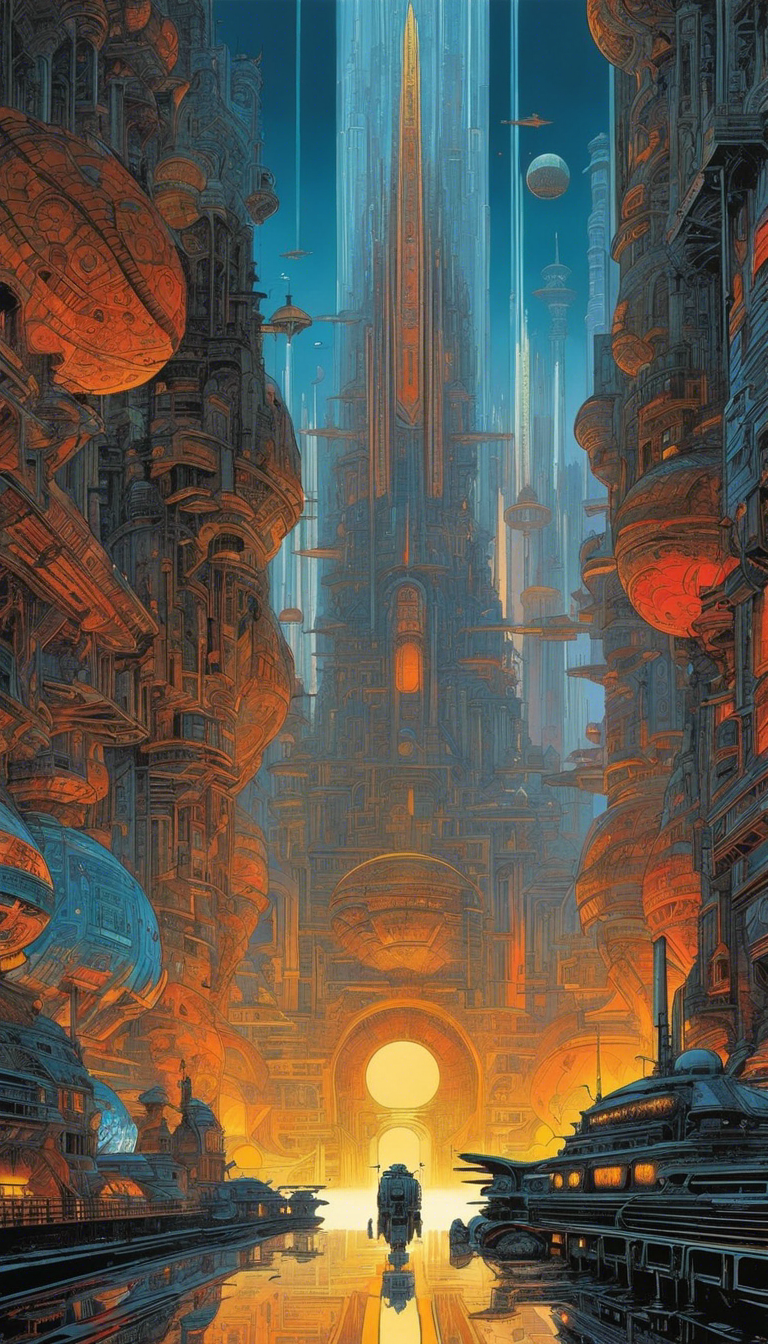 Métal hurlant (Comic), futuristische Stadt - poster