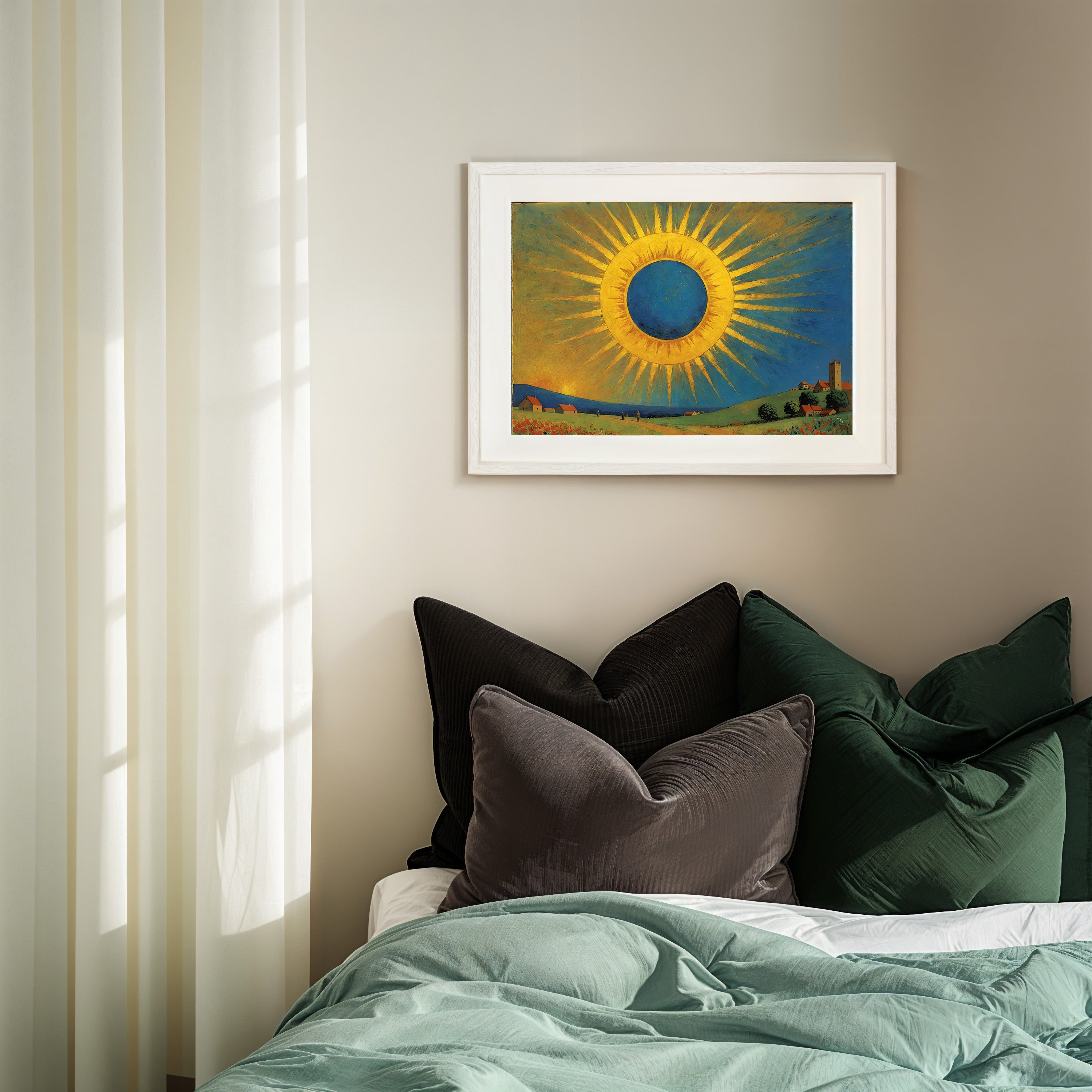 Die Große Sonne, Gemälde - Wandbild