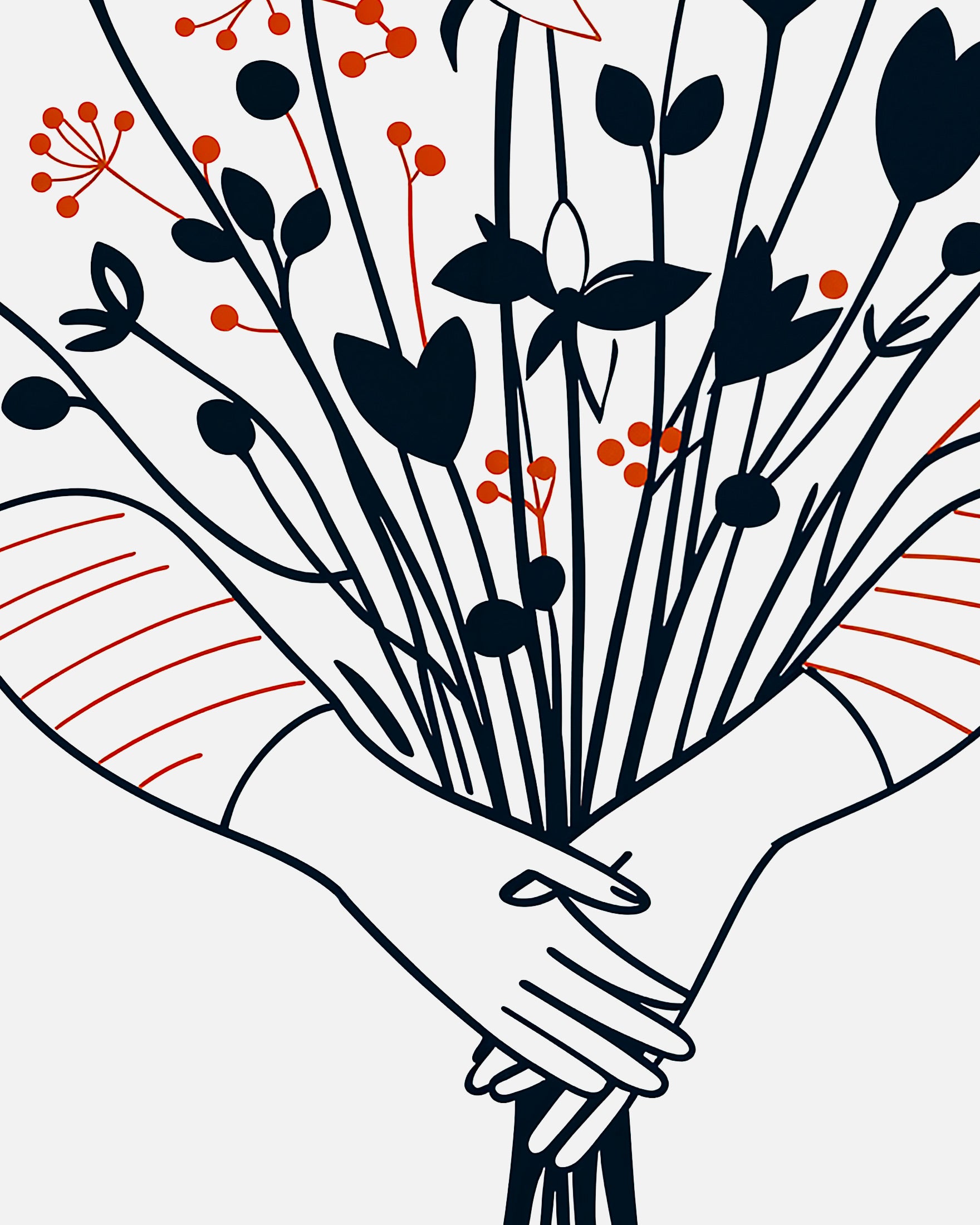 Muttertagsgeschenk, Blumenstrauß - poster