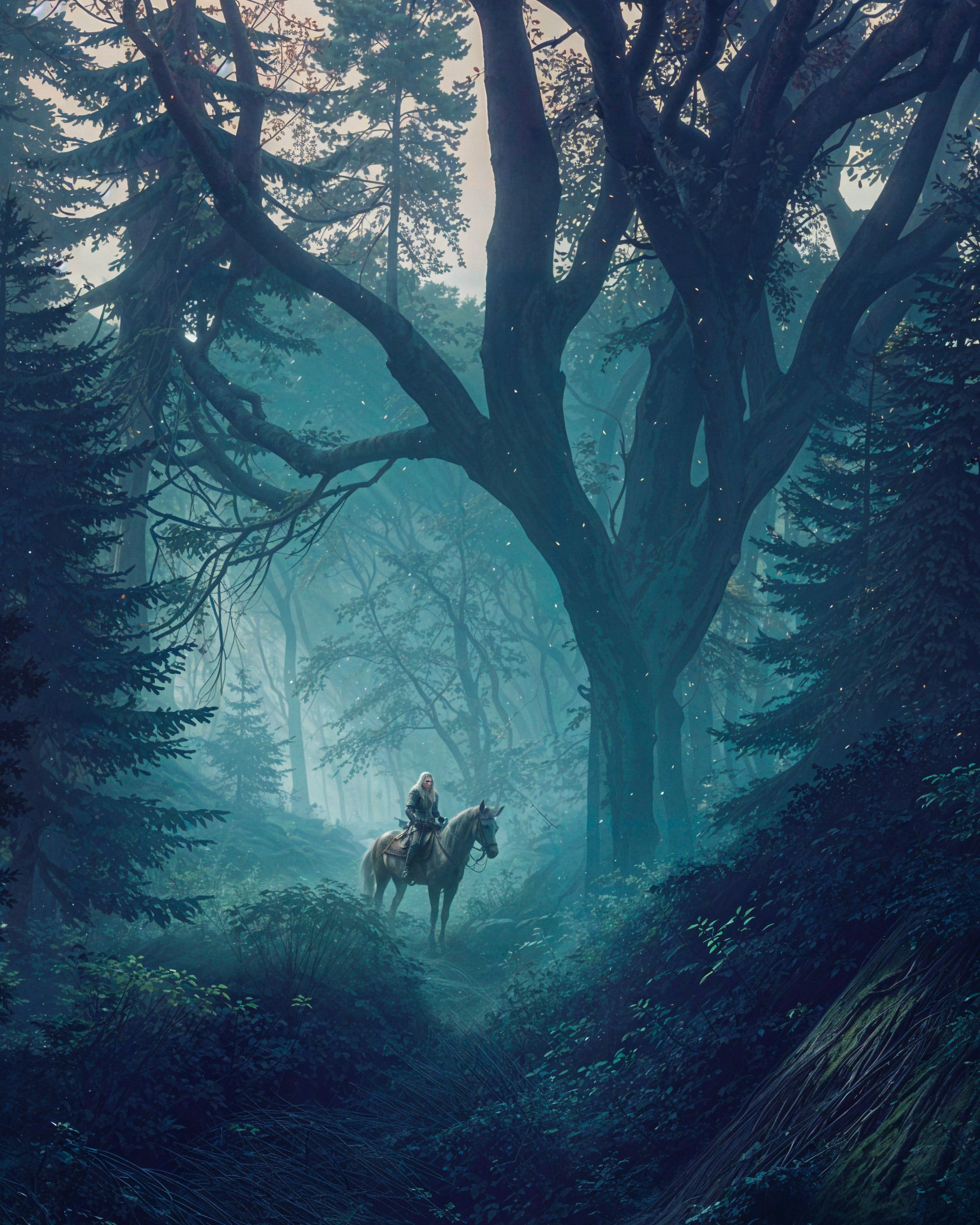 The Witcher, dunkler Wald, Fanart - poster