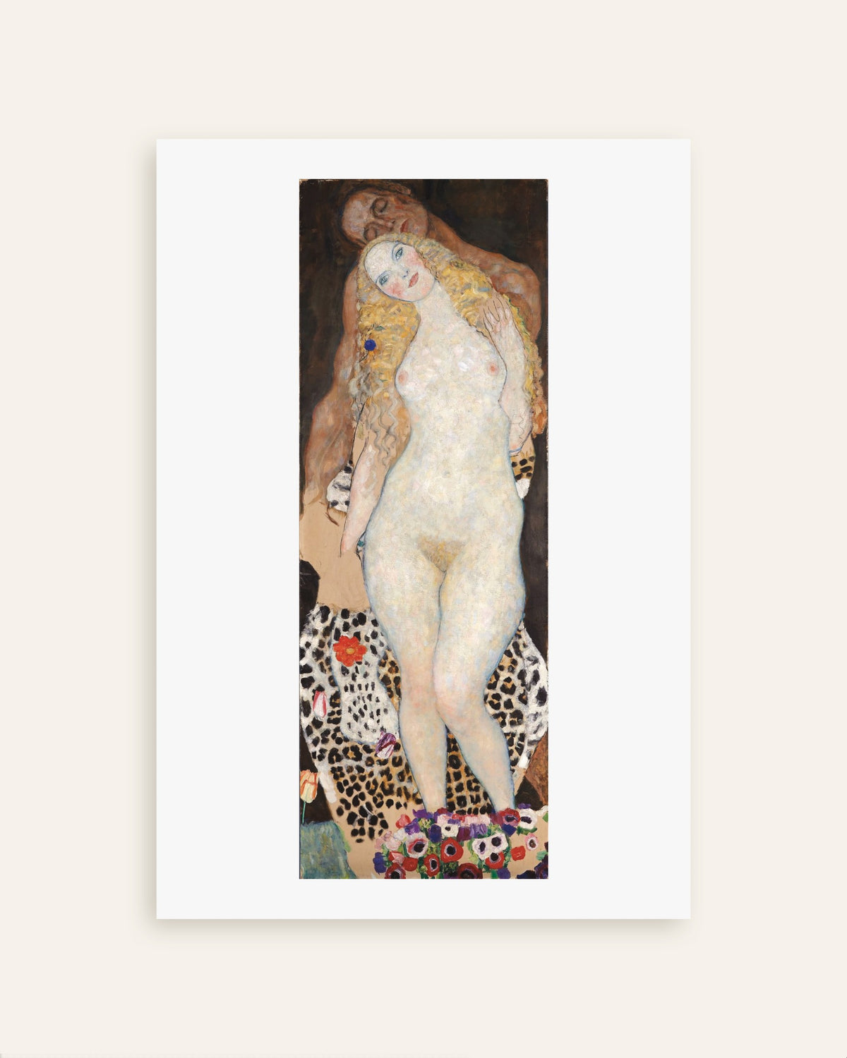 Poster Adam und Eva (1917–1918) von Gustav Klimt, Vorschaubild