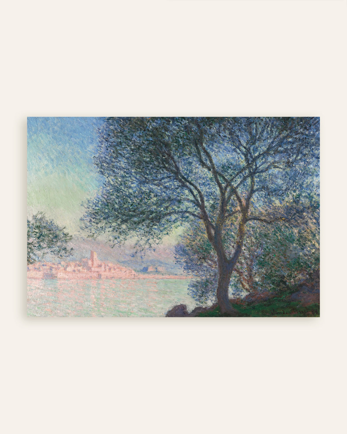 Poster Antibes, von La Salis aus gesehen (1888) von Claude Monet, Vorschaubild