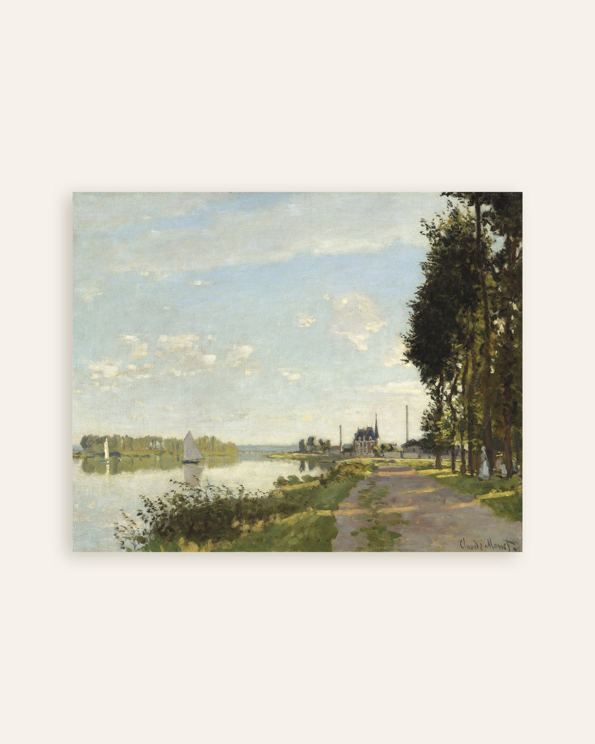 Poster Argenteuil (um 1872) von Claude Monet, Vorschaubild