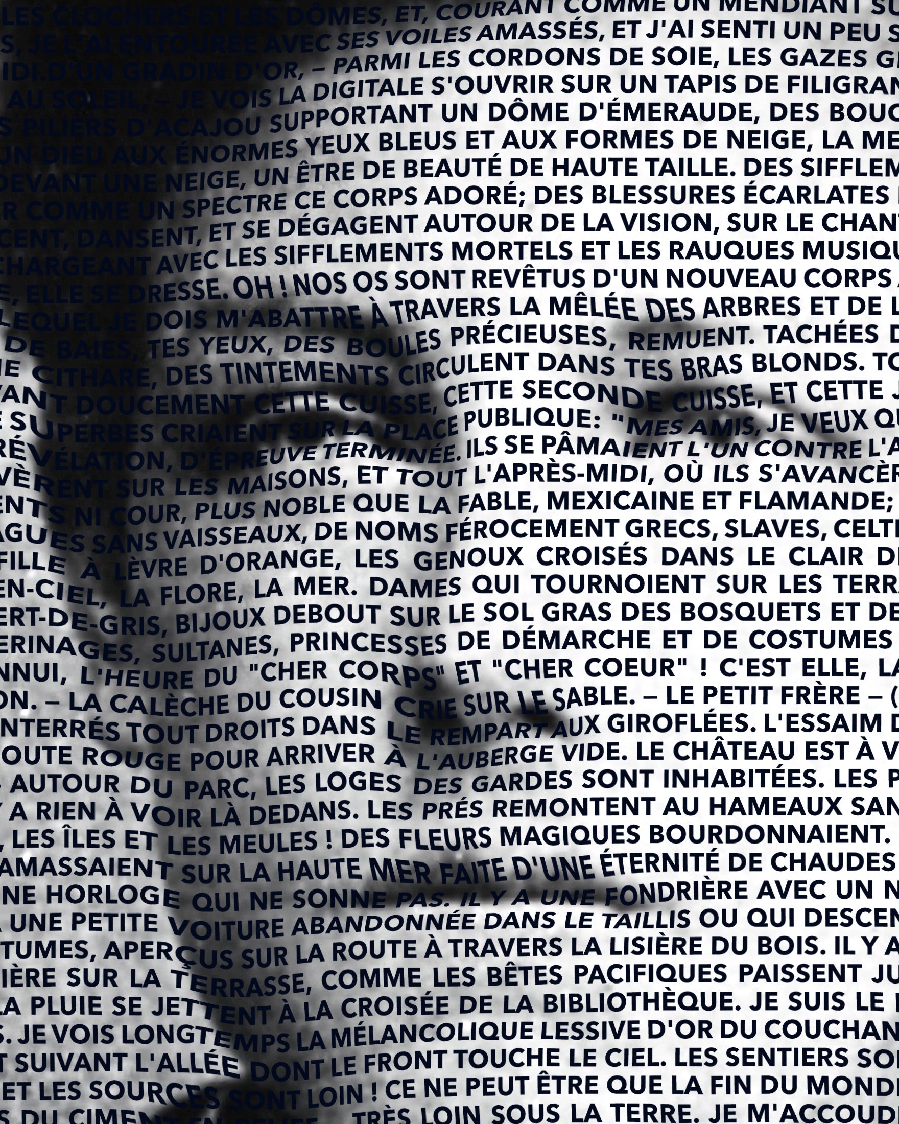 Arthur Rimbaud, Porträt in Illuminations - Plakat