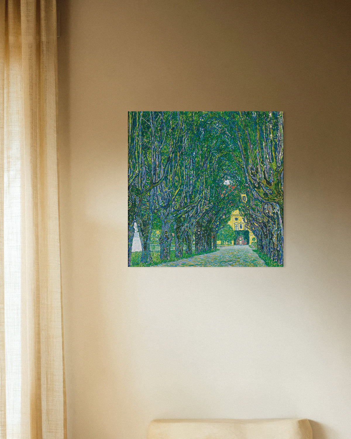 Poster Allee zum Schloss Kammer (1912) von Gustav Klimt